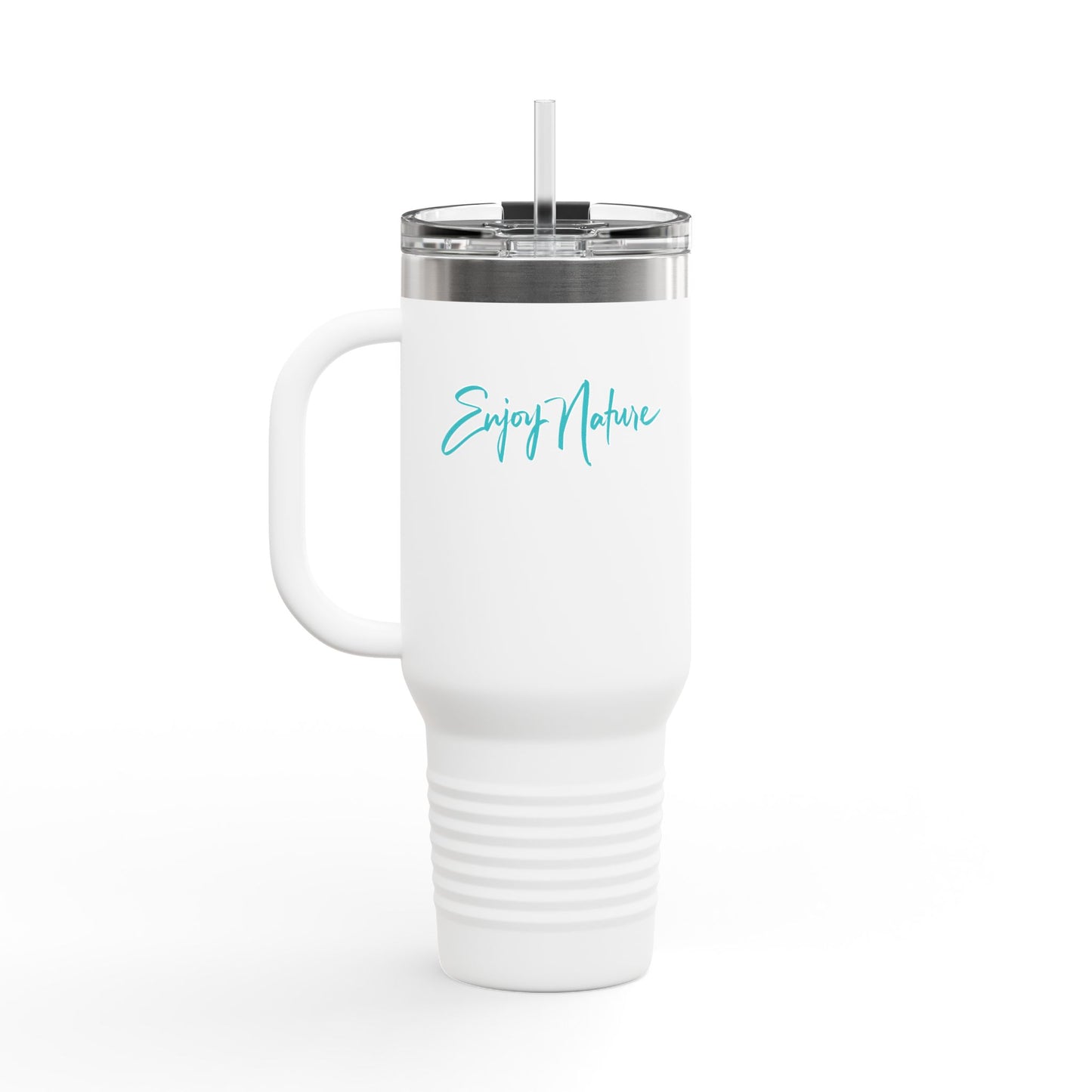 Wild Lupines with Solo Daisy 40oz Insulated Travel Mug with Handle | Nature Inspired Stainless Steel Drinkware | Enjoy Nature Collection