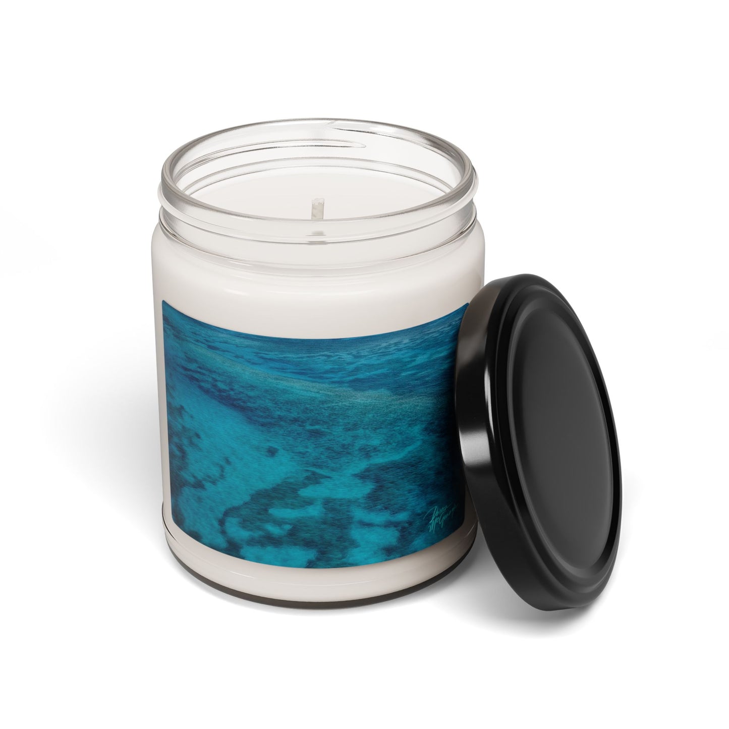 Fluid Current of Ocean Floor — 9 oz Soy Candle (Ocean-Inspired Aromas) Enjoy Nature | Spirited Design Studio