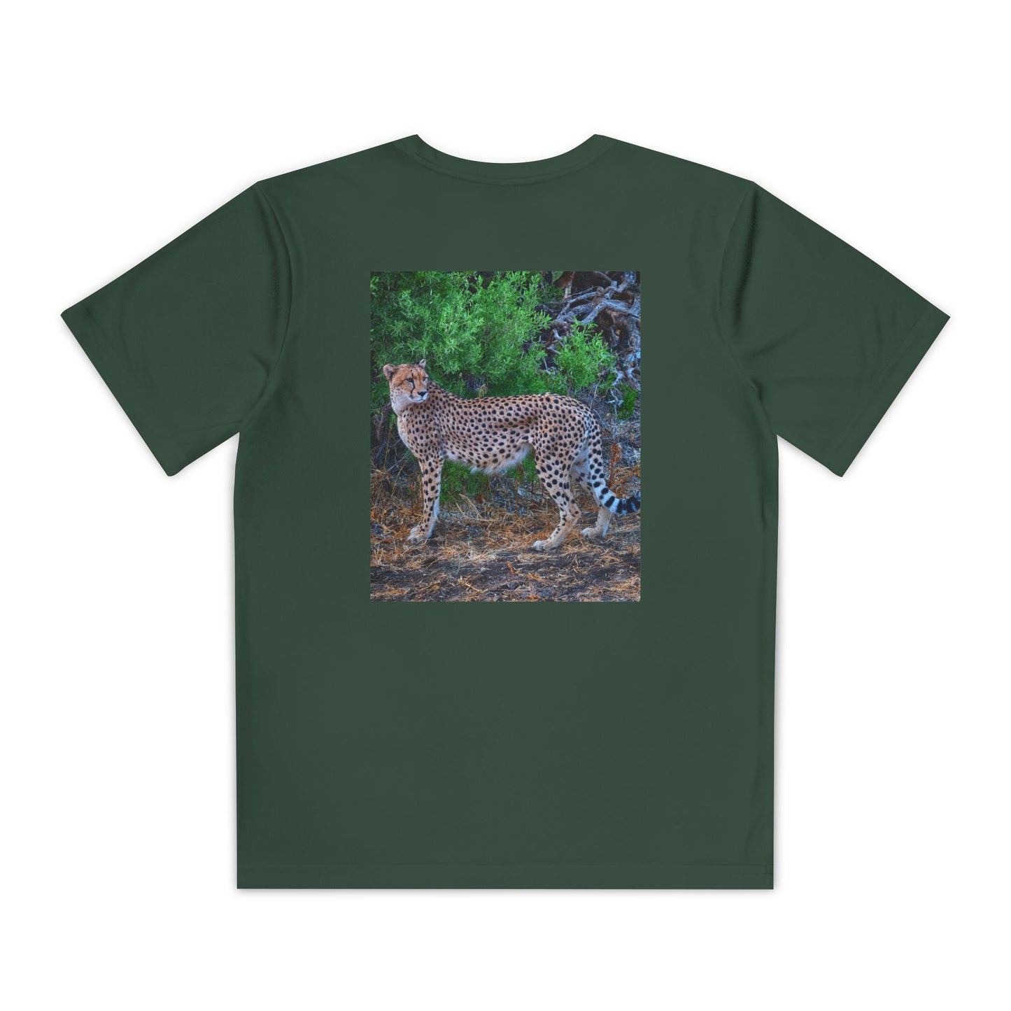 Youth Cheetah Tee — Enjoy Nature™ Fine Art Kids Athletic T-Shirt