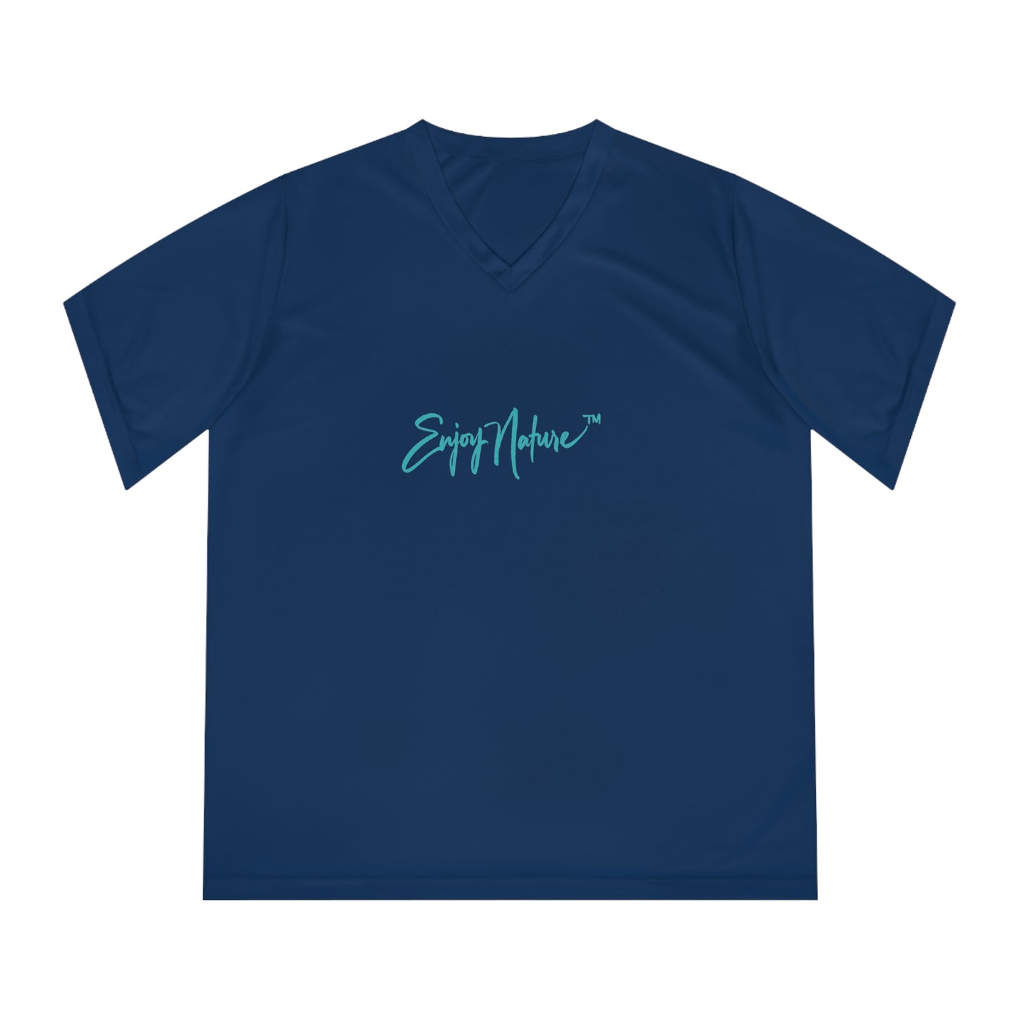 Women’s Nature-Inspired Performance V-Neck T-Shirt – Heart of Dahlia Dreams Design