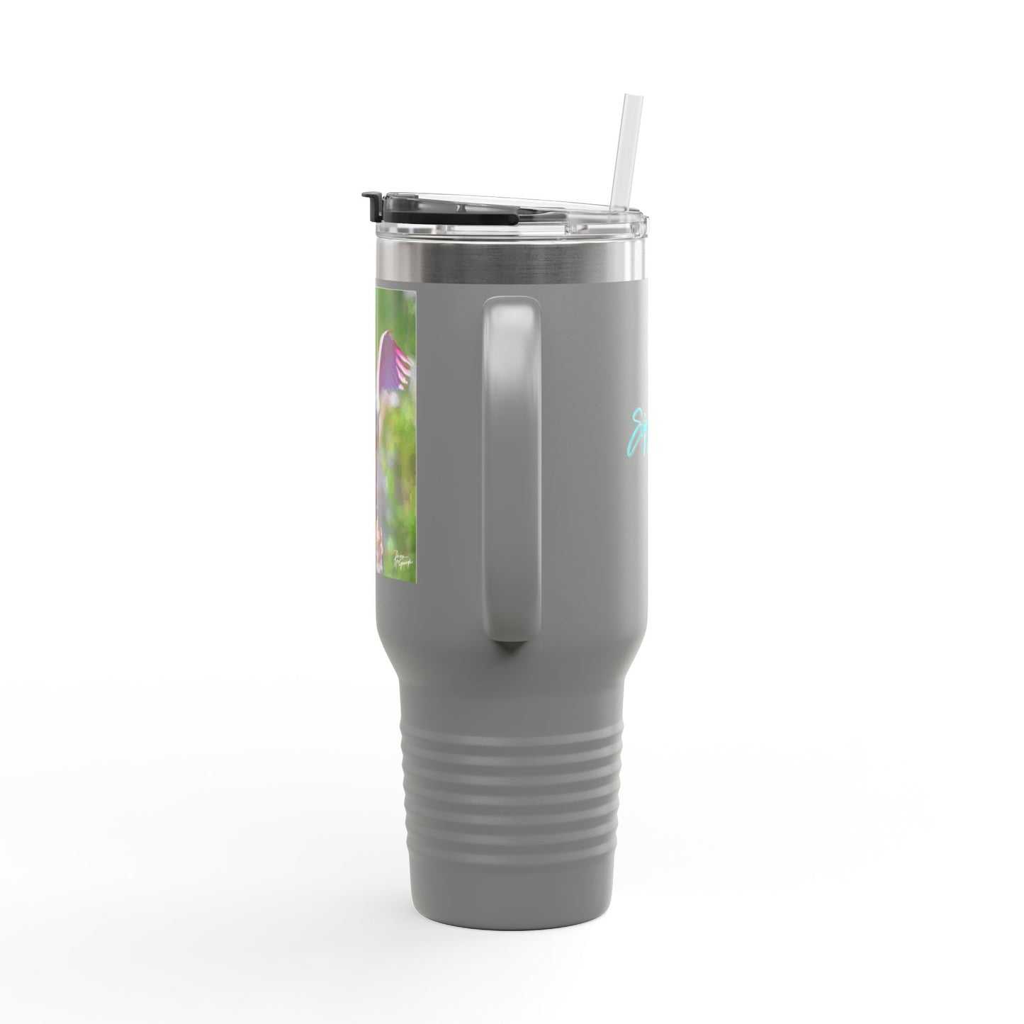 Roseate Spoonbill Insulated Travel Mug – 40oz Stainless Steel Nature-Inspired Drinkware