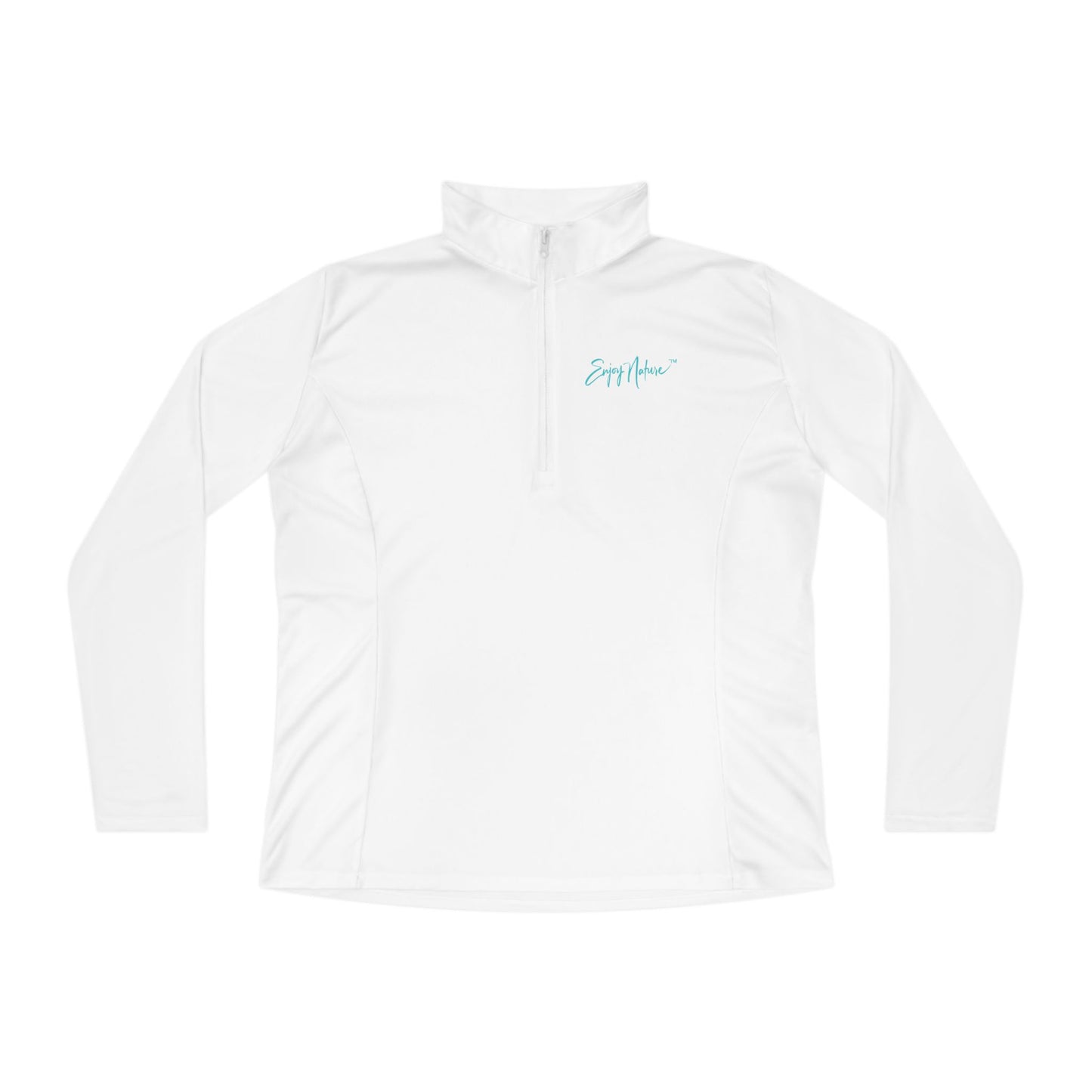 Ladies Quarter-Zip Pullover — Turquoise Ocean Reef Performance Top | Enjoy Nature Collection