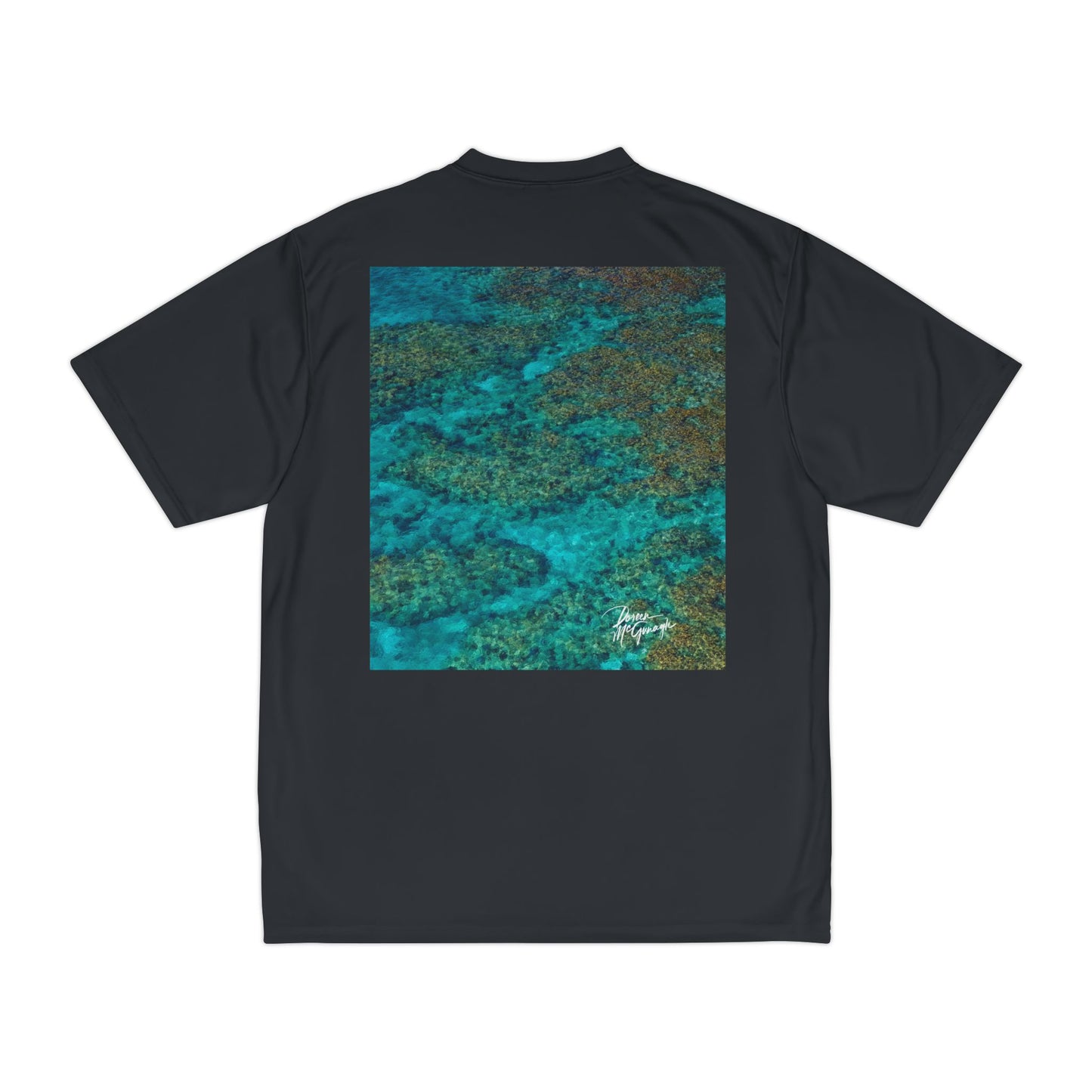 Performance T-Shirt — “Enjoy Nature” Ocean Reef Artwork | Lightweight Active Tee with Coastal-Inspired Design