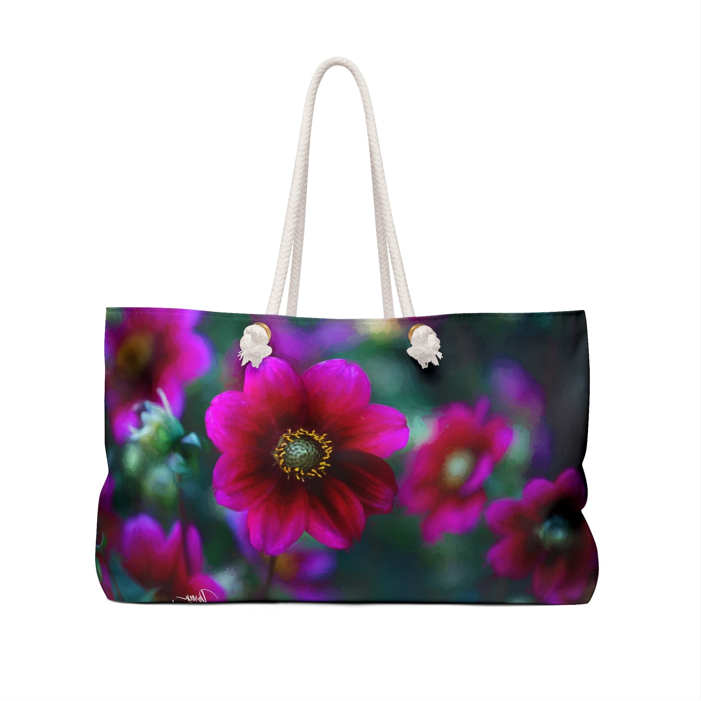 Weekender Bags: Heart of Dahlia Dreams – Traveler Bag