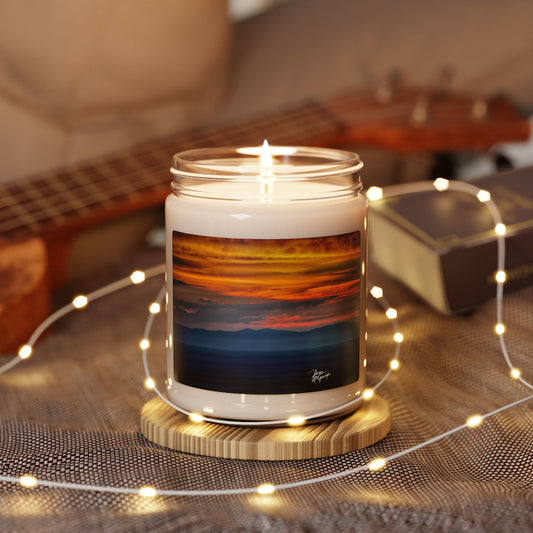 Serene Sunset Scented Soy Candle, 9oz | Relaxing Aromatherapy | Home Decor | Gift for Her | Self-Care Essentials