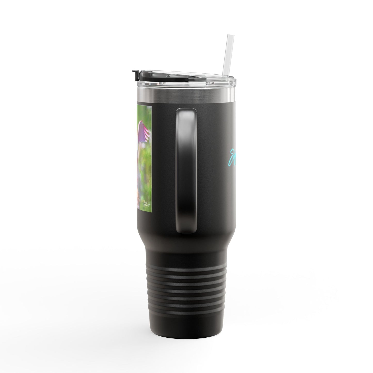 Roseate Spoonbill Insulated Travel Mug – 40oz Stainless Steel Nature-Inspired Drinkware
