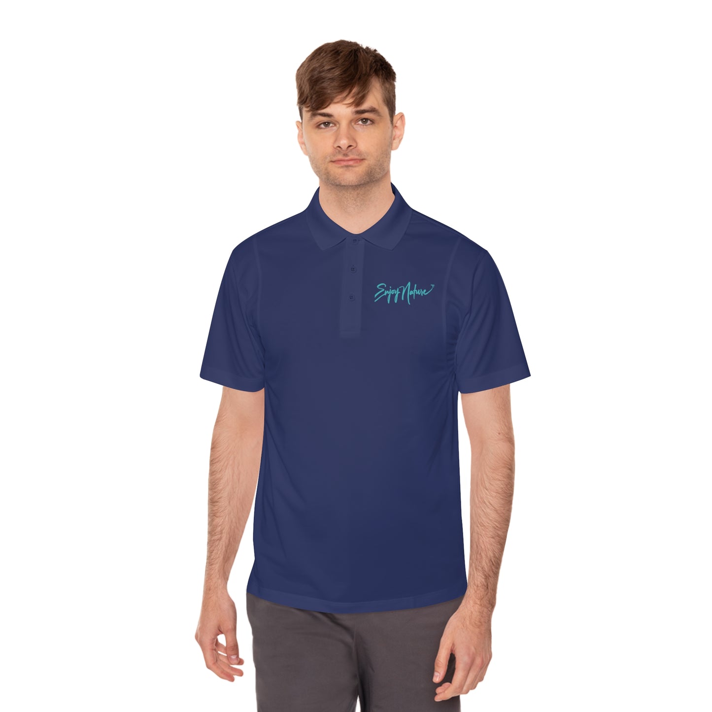 Sea Turtle Sport Polo — Men’s Ocean Wildlife Polo Shirt | Lightweight Performance Polo with Coastal Marine Life Design