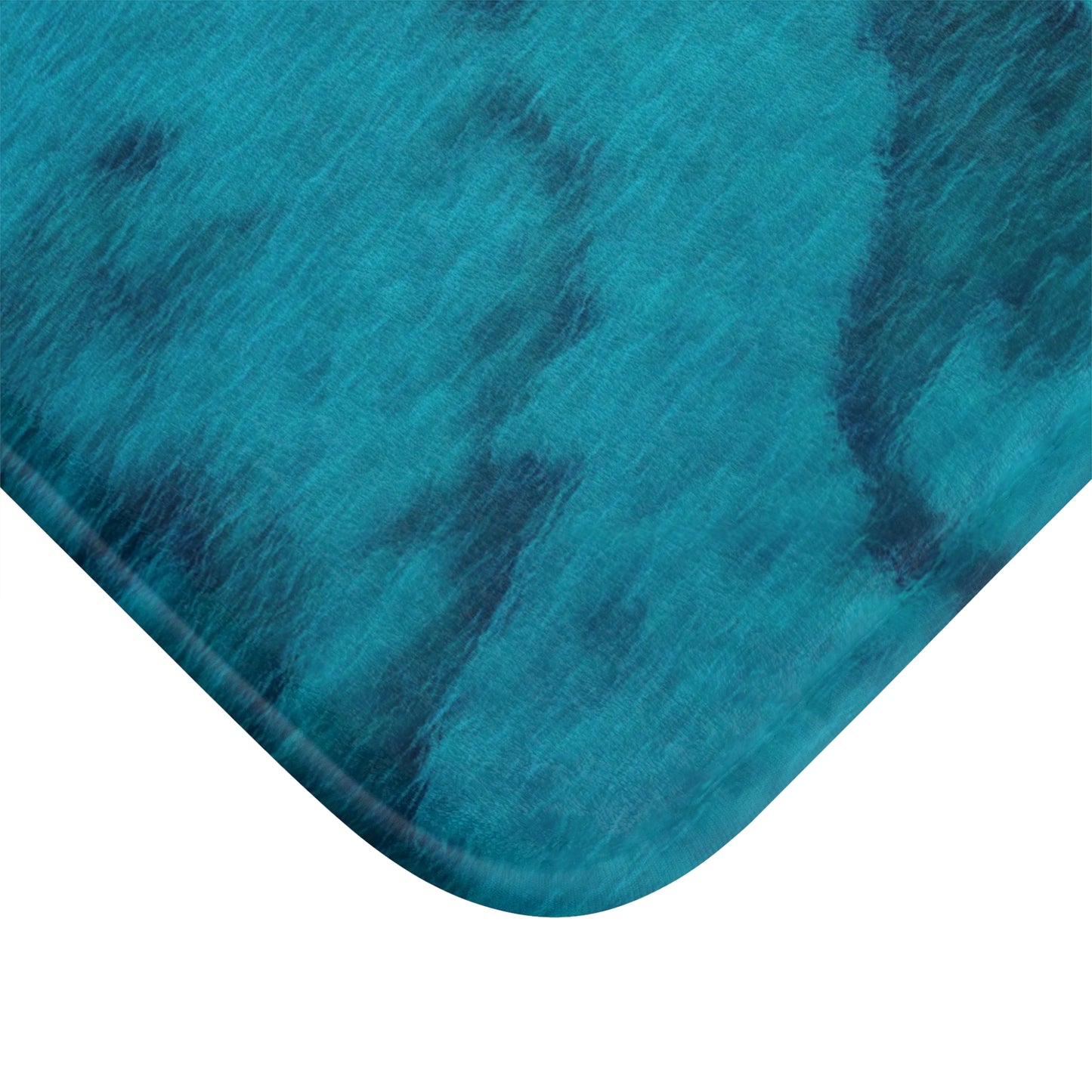 Fluid Currents of Ocean Depths — Coastal Memory Foam Bath Mat Enjoy Nature | Spirited Design Studio