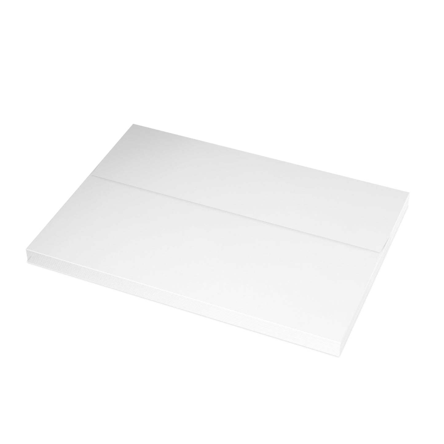 Teal Brushstroke Greeting Cards — Blank Note Cards with Ocean Accent (Pack of 10) By Enjoy Nature | Spirited Design Studio