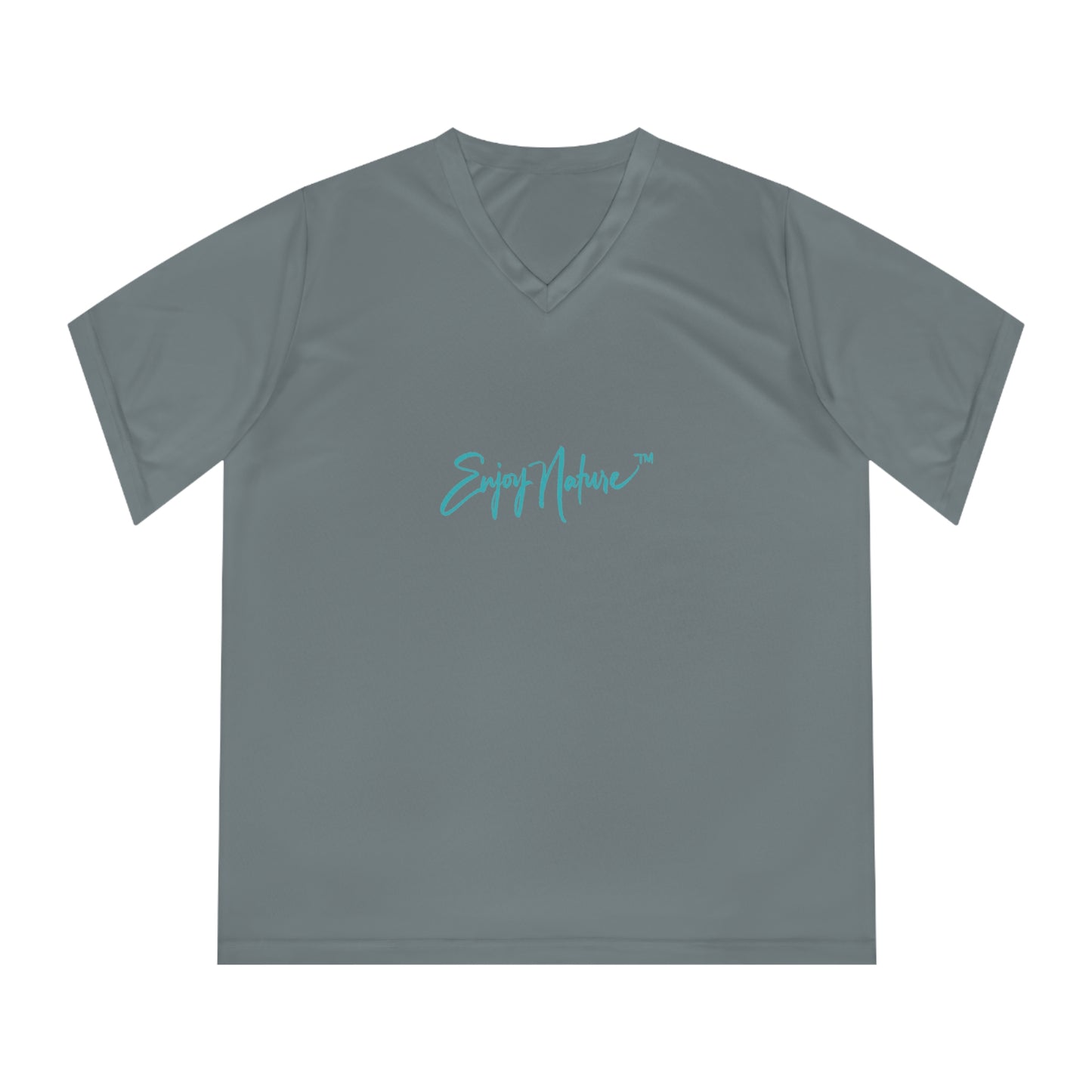 Women's Performance V-Neck T-Shirt – Scrub Jay Design | Lightweight Nature-Inspired Activewear