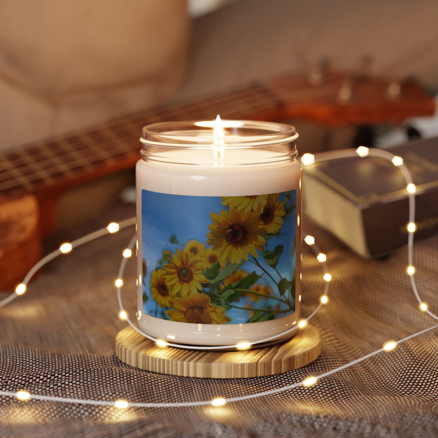 Sunflower Scented Soy Candle | Eco-Friendly Candle, Gifts for Her, Relaxation, Home Decor, Birthday, Aromatherapy Daisy