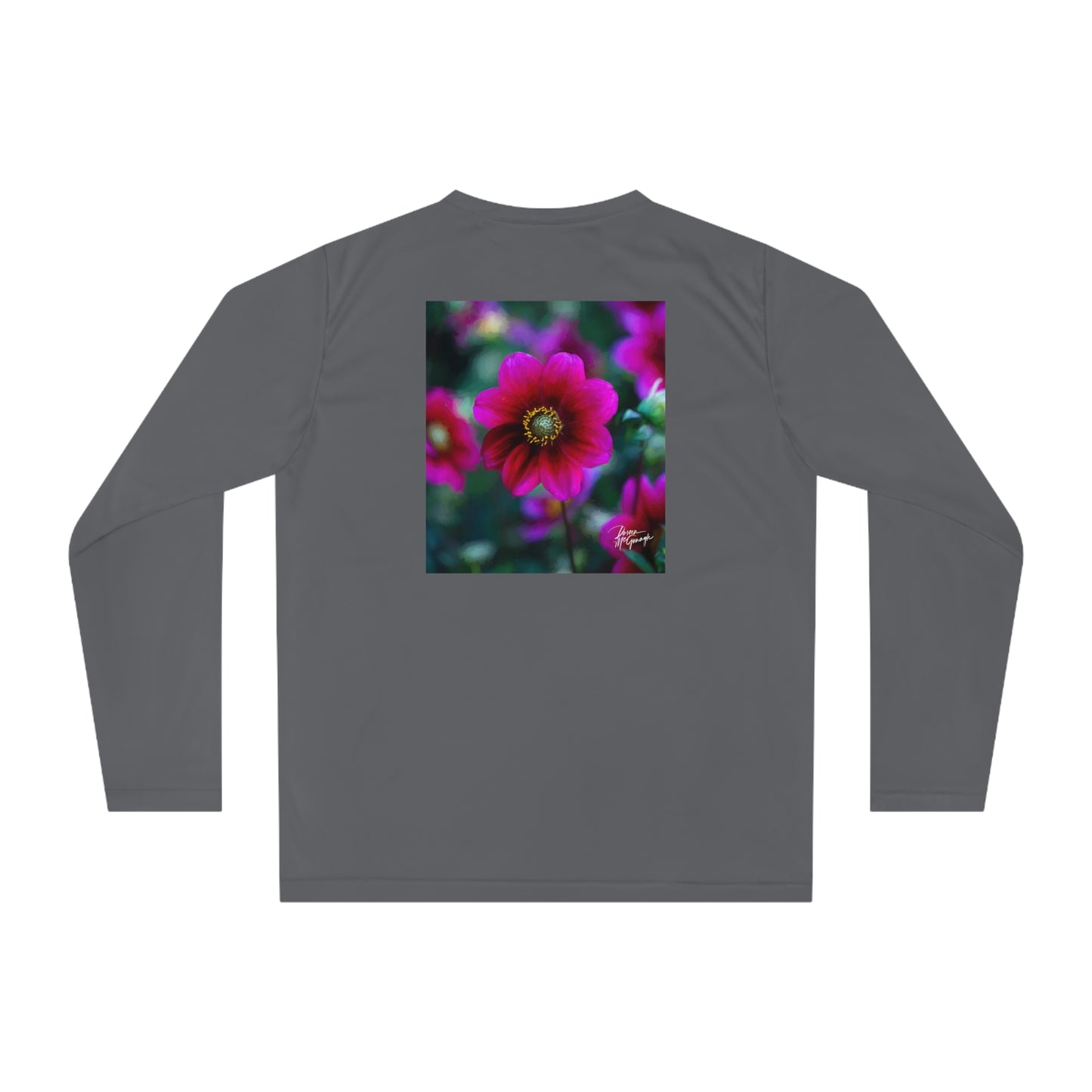 Unisex Performance Long Sleeve Shirt – Heart of Dahlia Dreams Design