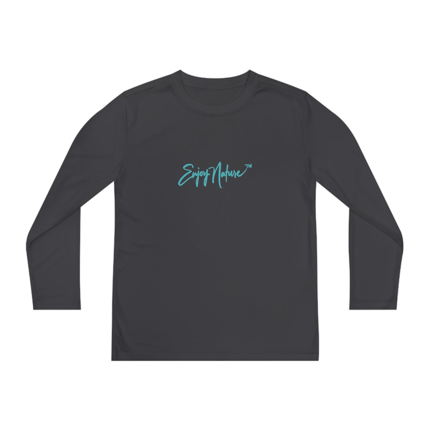 Youth Competitor Long Sleeve Tee with Elephant Baby in Forest by Enjoy Nature