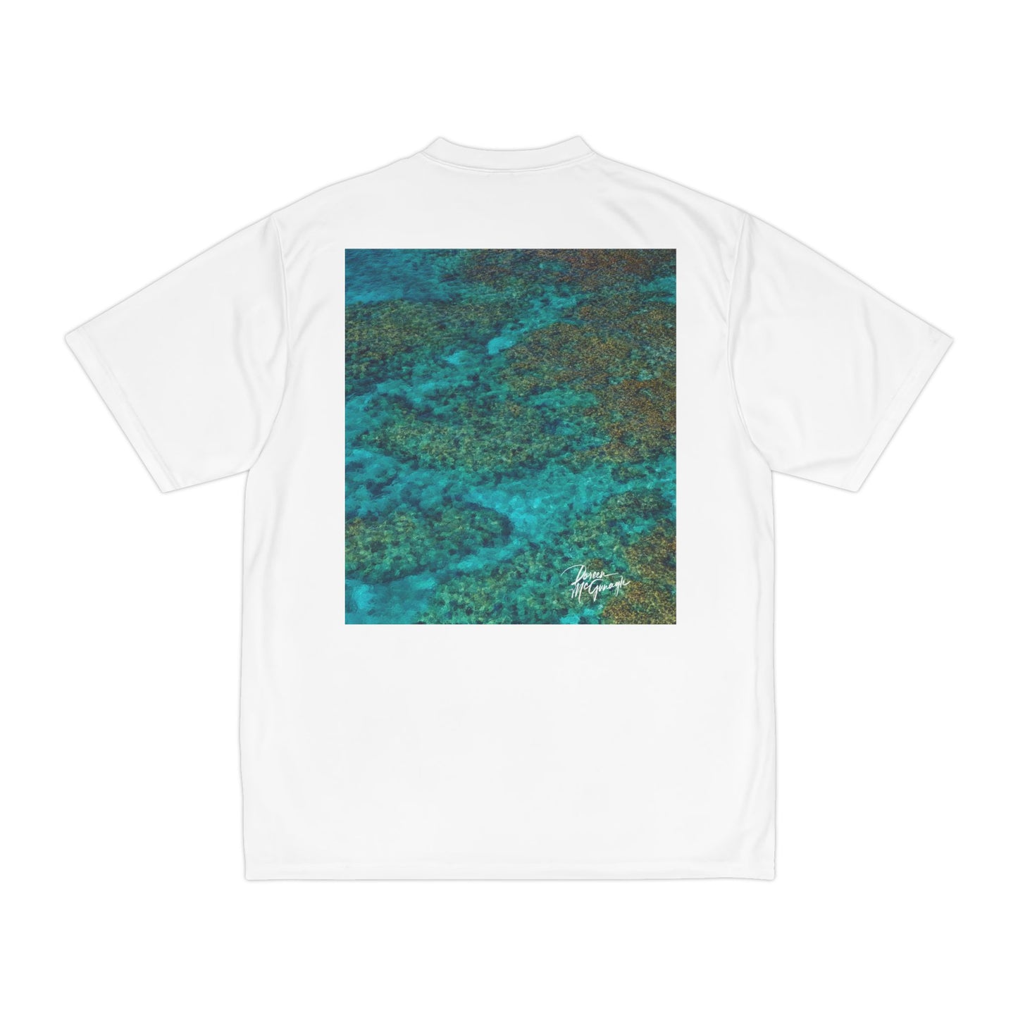 Performance T-Shirt — “Enjoy Nature” Ocean Reef Artwork | Lightweight Active Tee with Coastal-Inspired Design