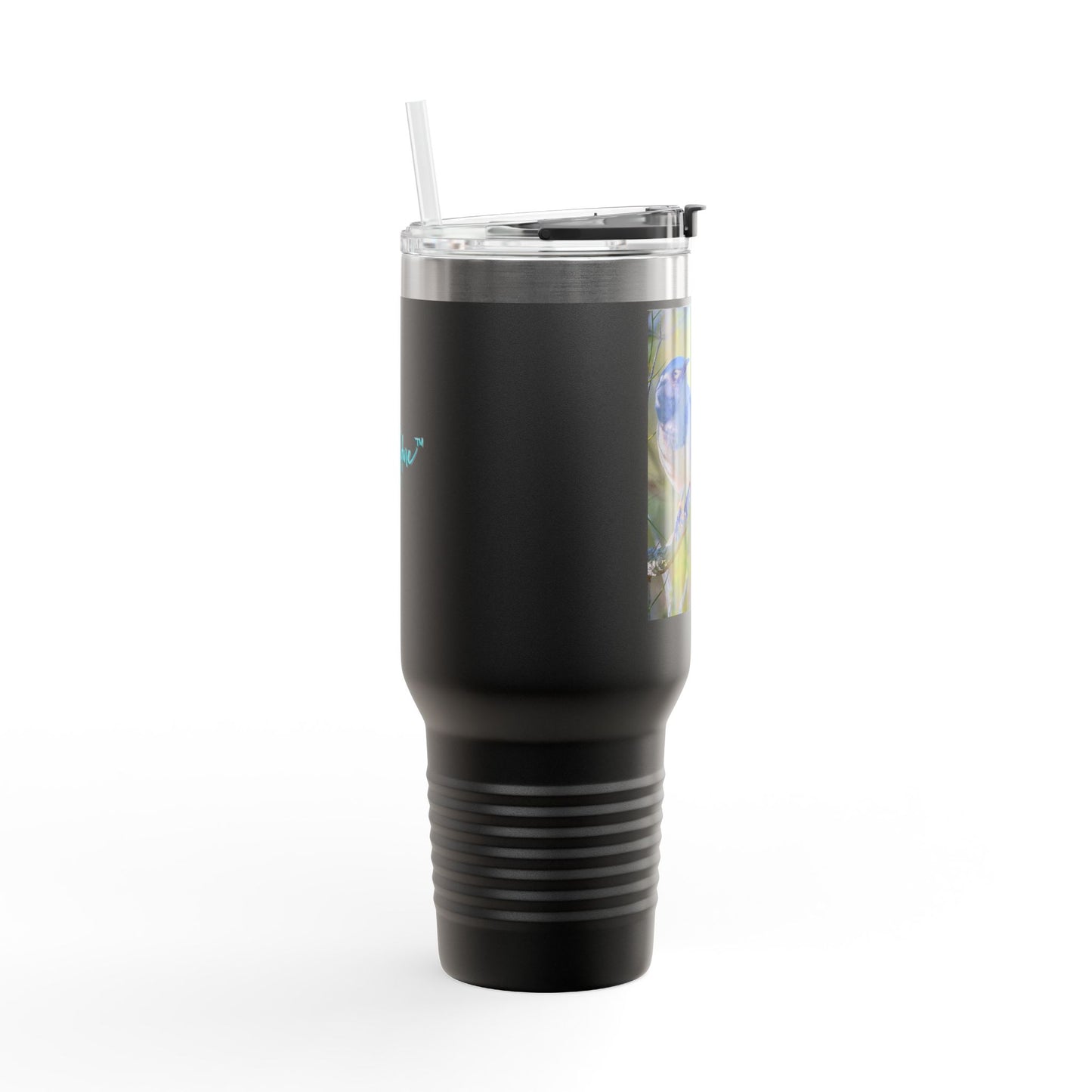 Florida Scrub Jay Insulated Travel Mug – 40oz Stainless Steel Wildlife-Inspired Drinkware