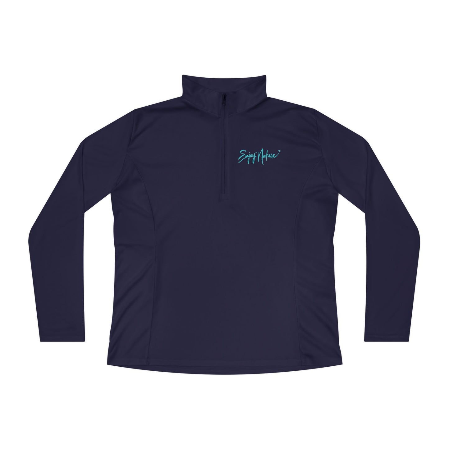 Ladies Quarter-Zip Pullover – Florida Scrub Jay Design | Lightweight Outdoor Apparel | Enjoy Nature Collection