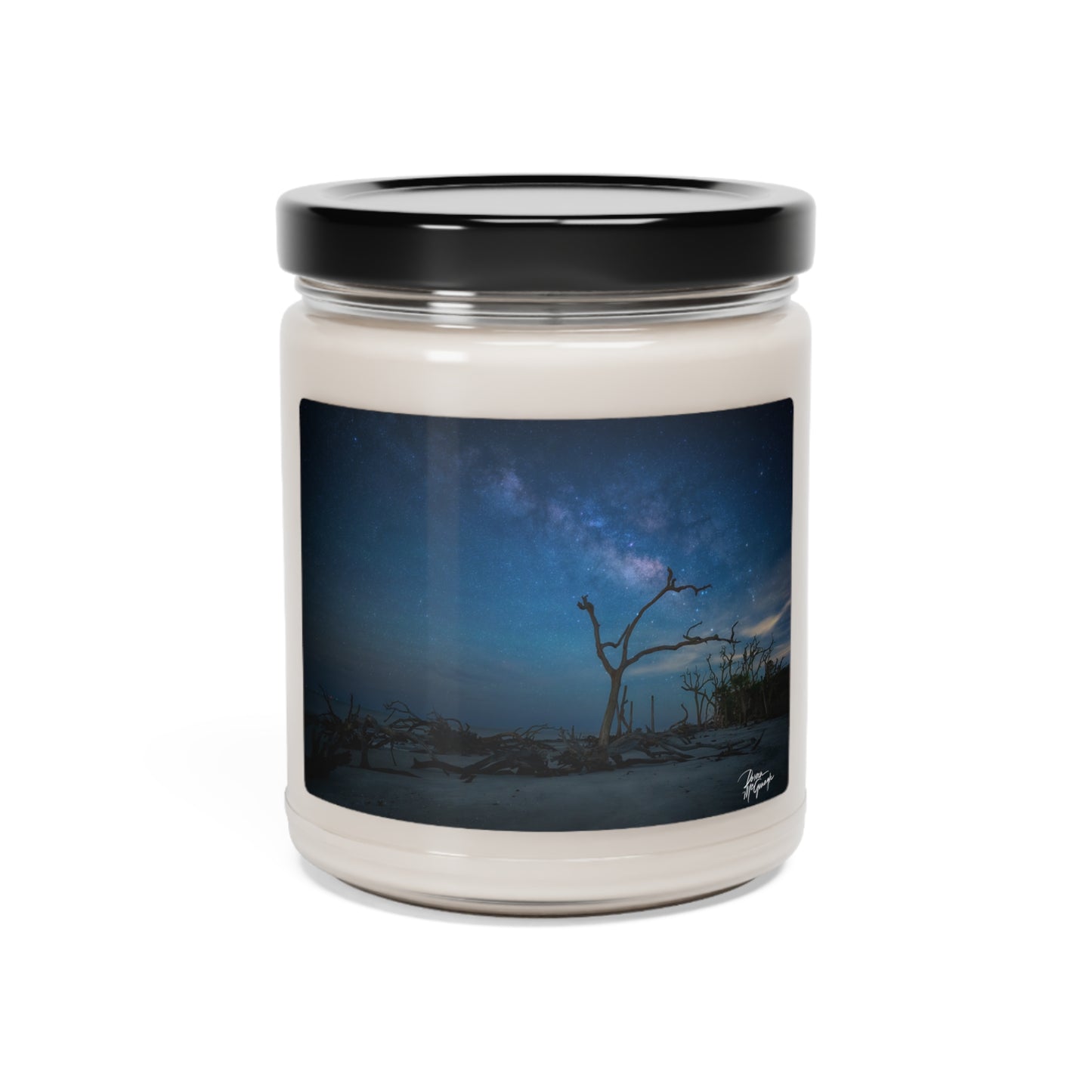 Experience the Pure Essence of Nature with the Milky Way Midnight Scented Soy Candle by Enjoy Nature