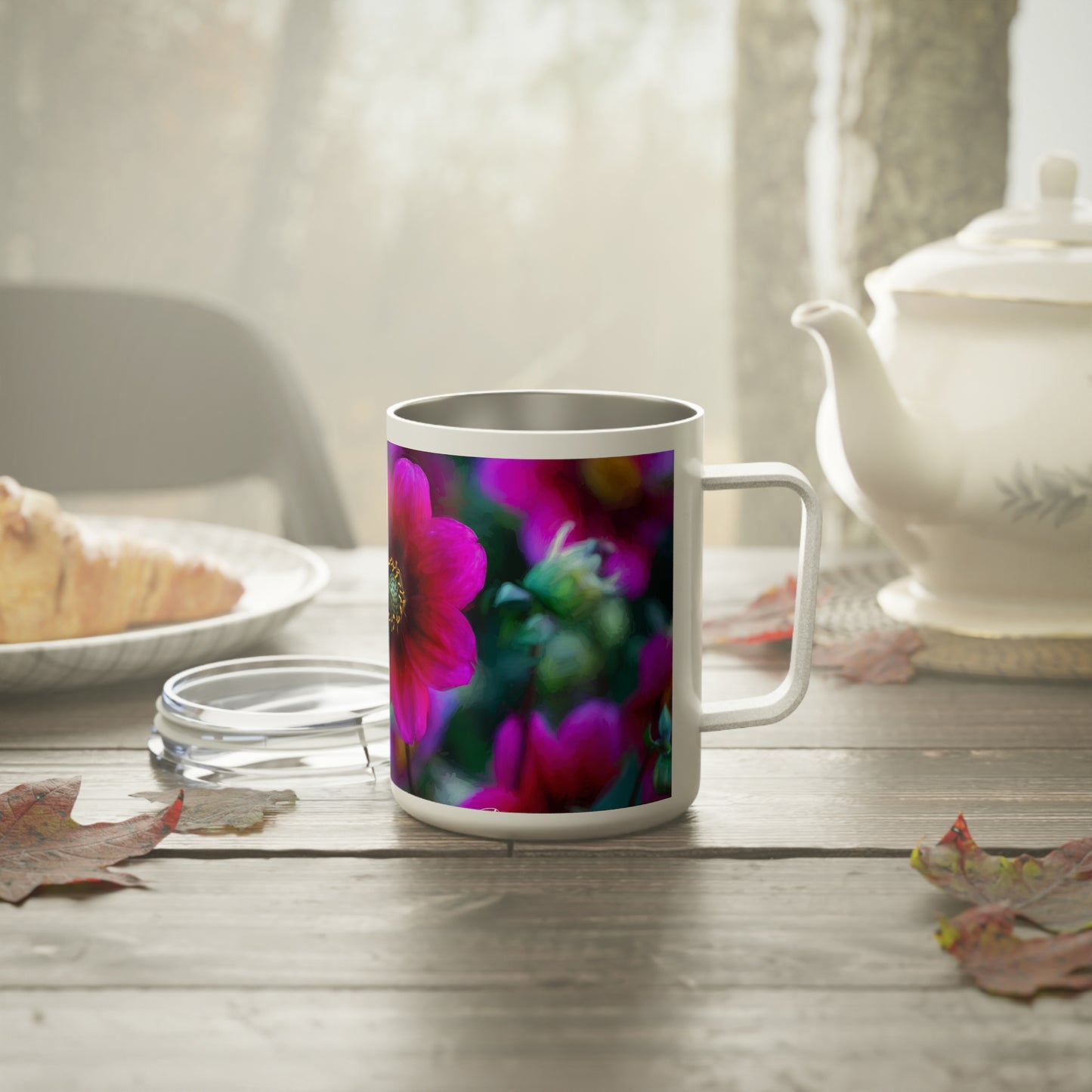 Heart of Dahlia Dreams – 10oz Insulated Coffee Mug
