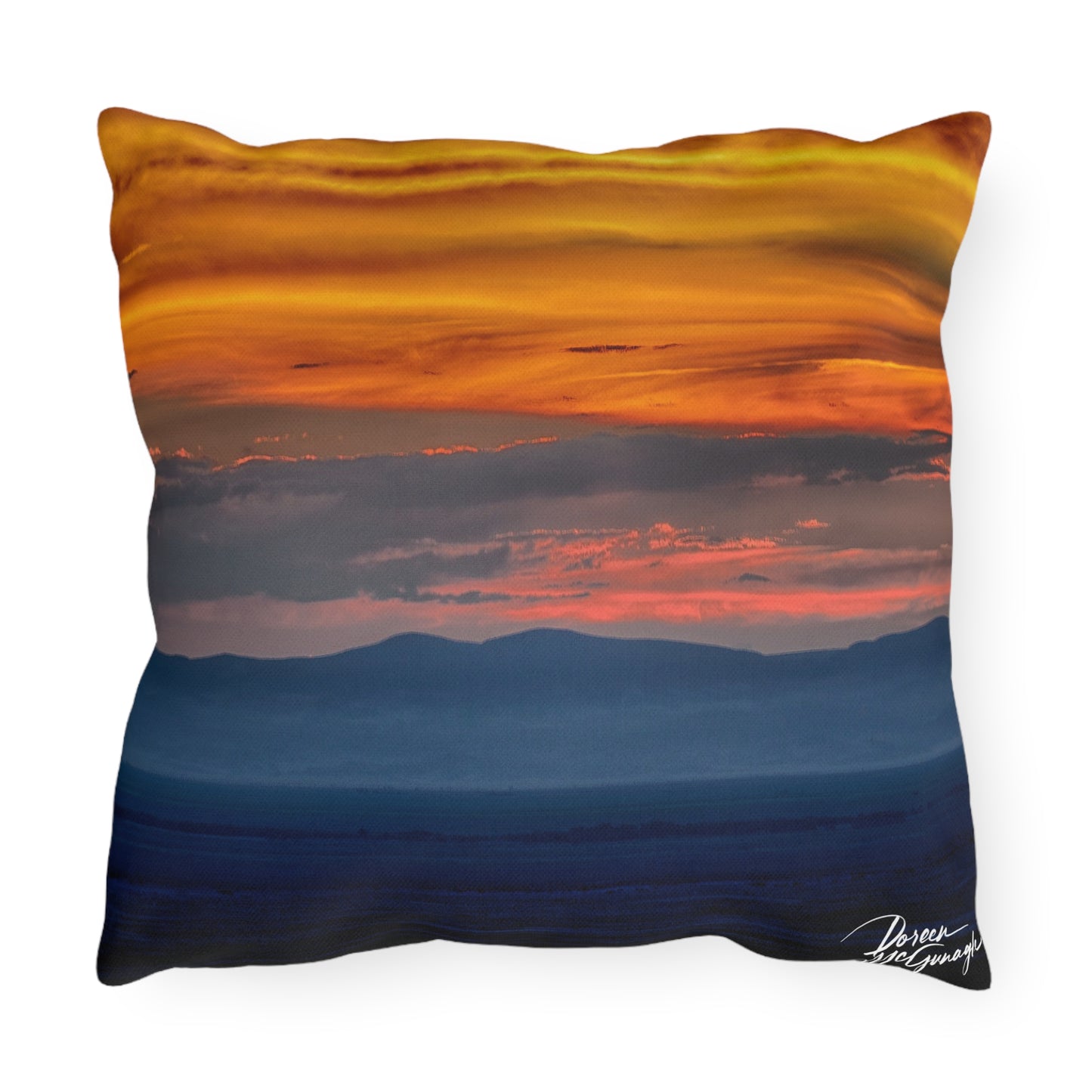 Sunset Serenity Accent Pillow | Nature Inspired Comfy Couch Pillows | Enjoy Nature Collection Décor