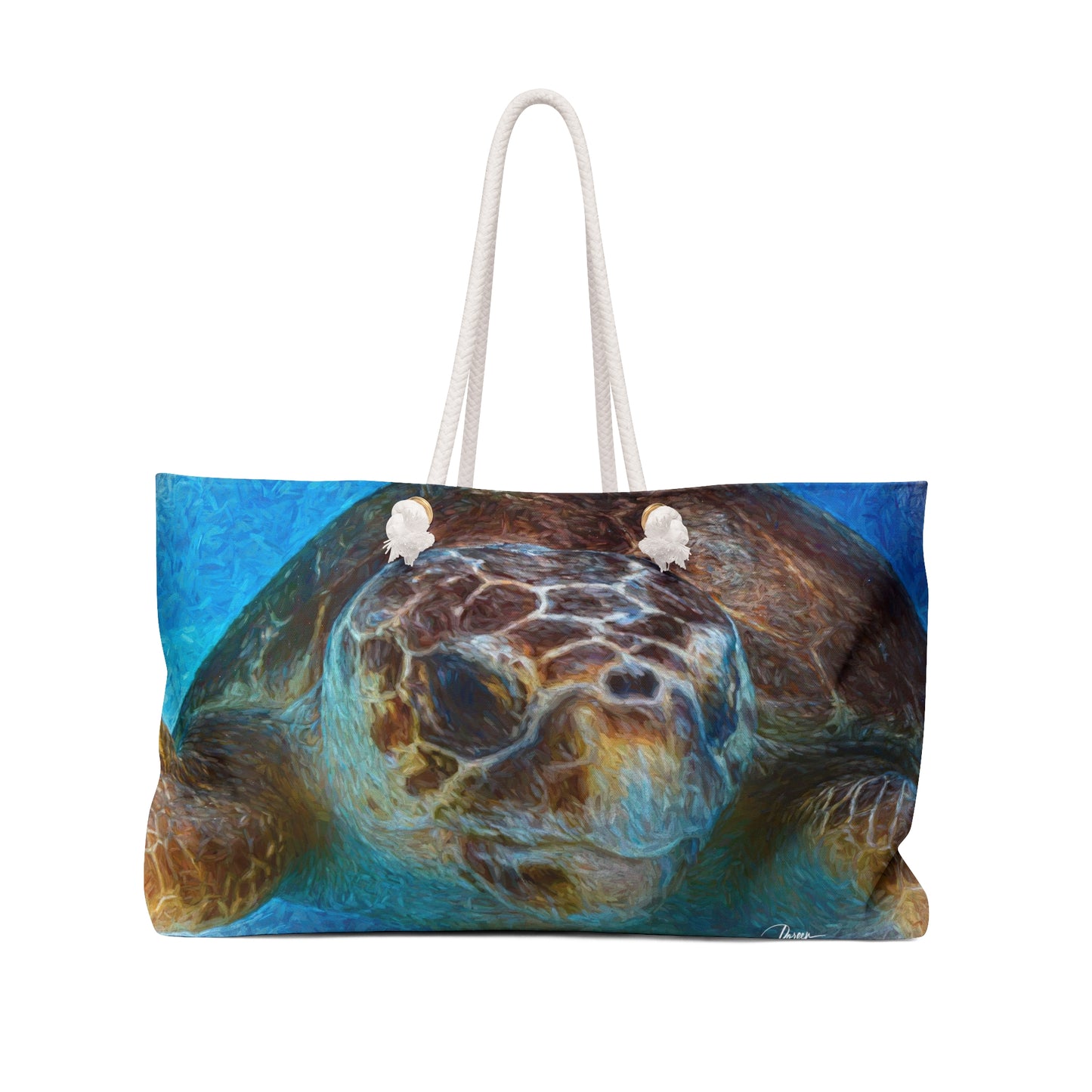 Spirited Design Studio Product Description for Enjoy Nature™ Sea Turtle Weekender Bag