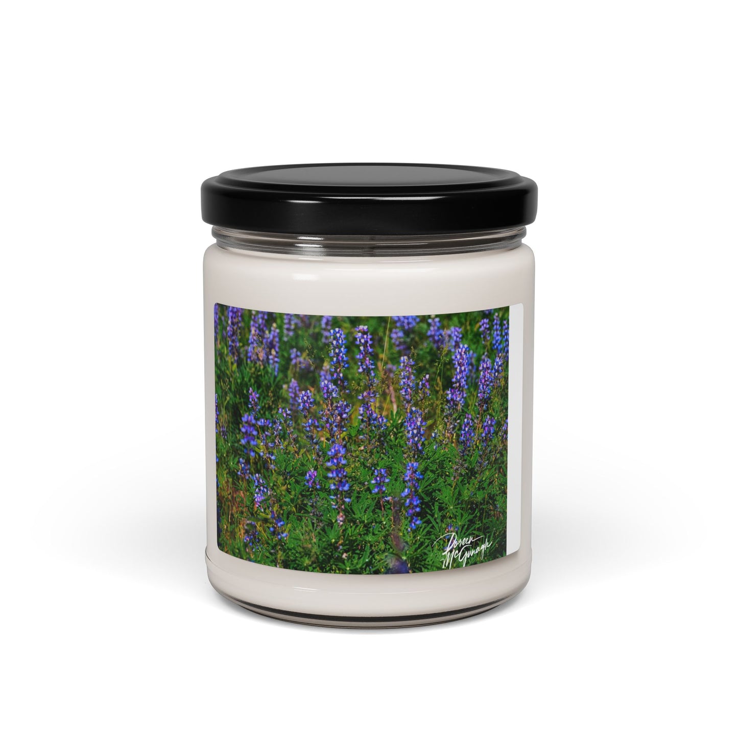 Scented Soy Candle 9oz – Wild Lupines | Eco-Friendly Aromatherapy Candle for Relaxation, Home Décor & Thoughtful Gifts