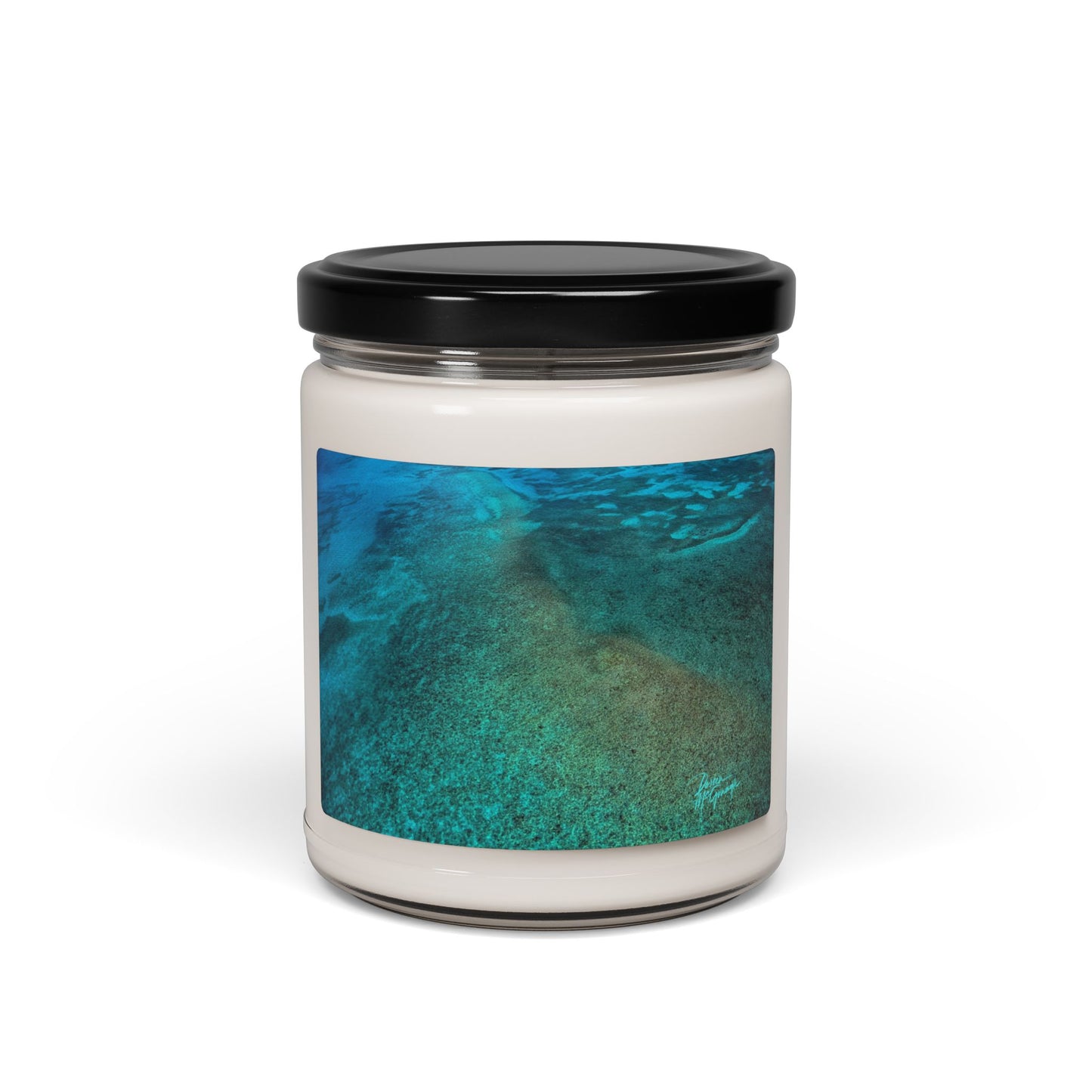 Ocean Breeze Soy Candle — 9 oz Scented Jar (Coastal Aromas) Enjoy Nature | Spirited Design Studio