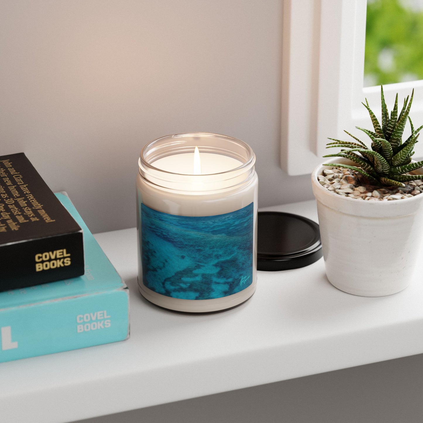 Fluid Current of Ocean Floor — 9 oz Soy Candle (Ocean-Inspired Aromas) Enjoy Nature | Spirited Design Studio