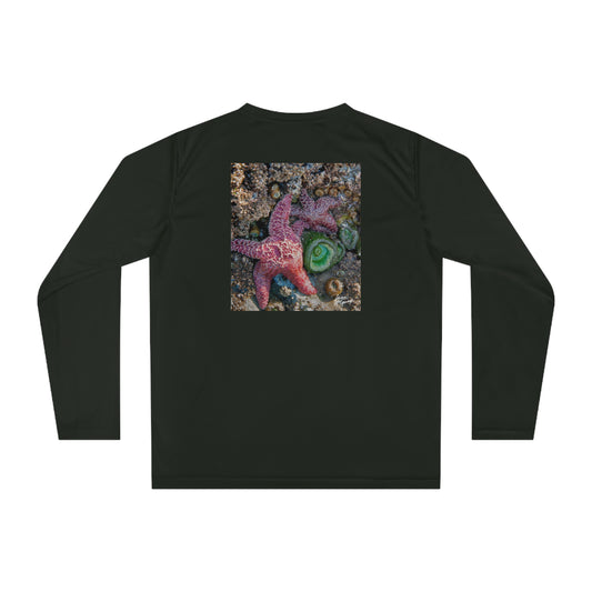 Unisex Performance Long Sleeve Shirt – Marine Life Starfish Design