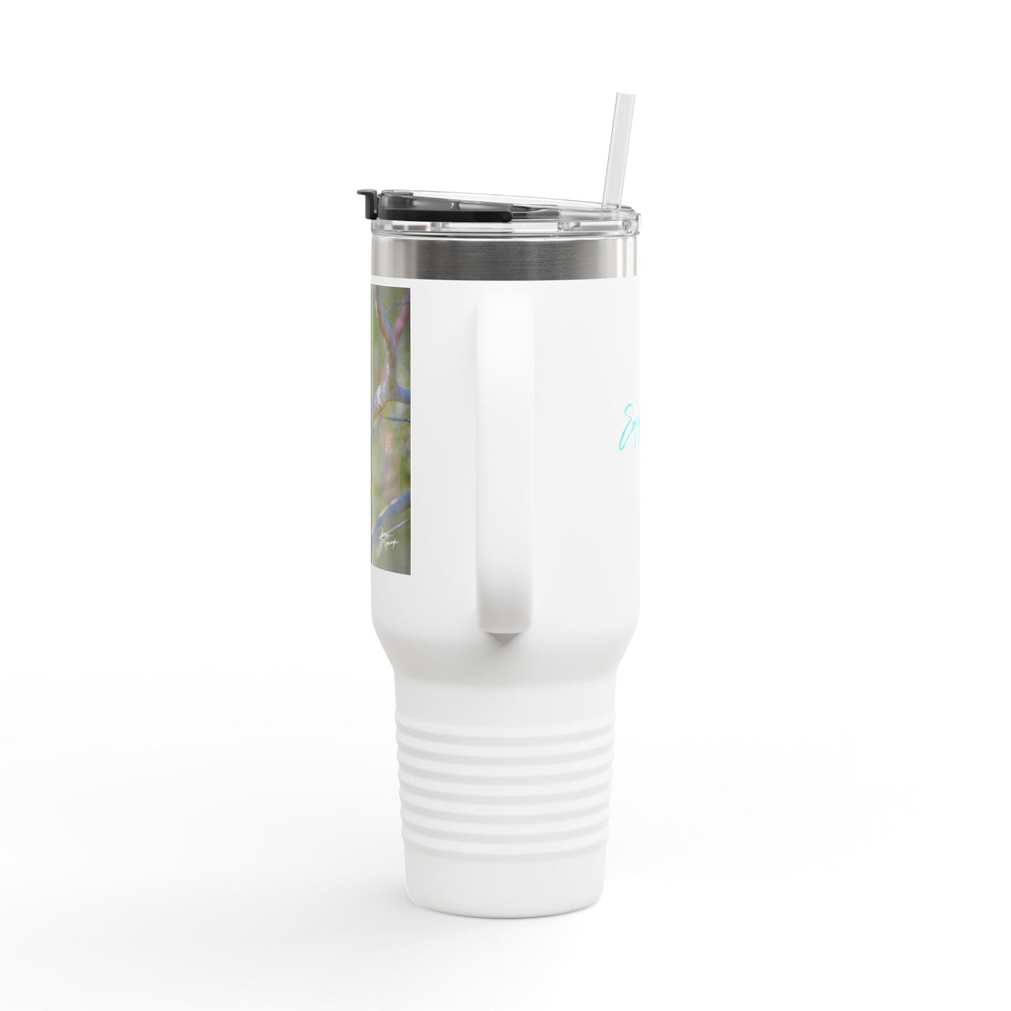 Florida Scrub Jay Insulated Travel Mug – 40oz Stainless Steel Wildlife-Inspired Drinkware