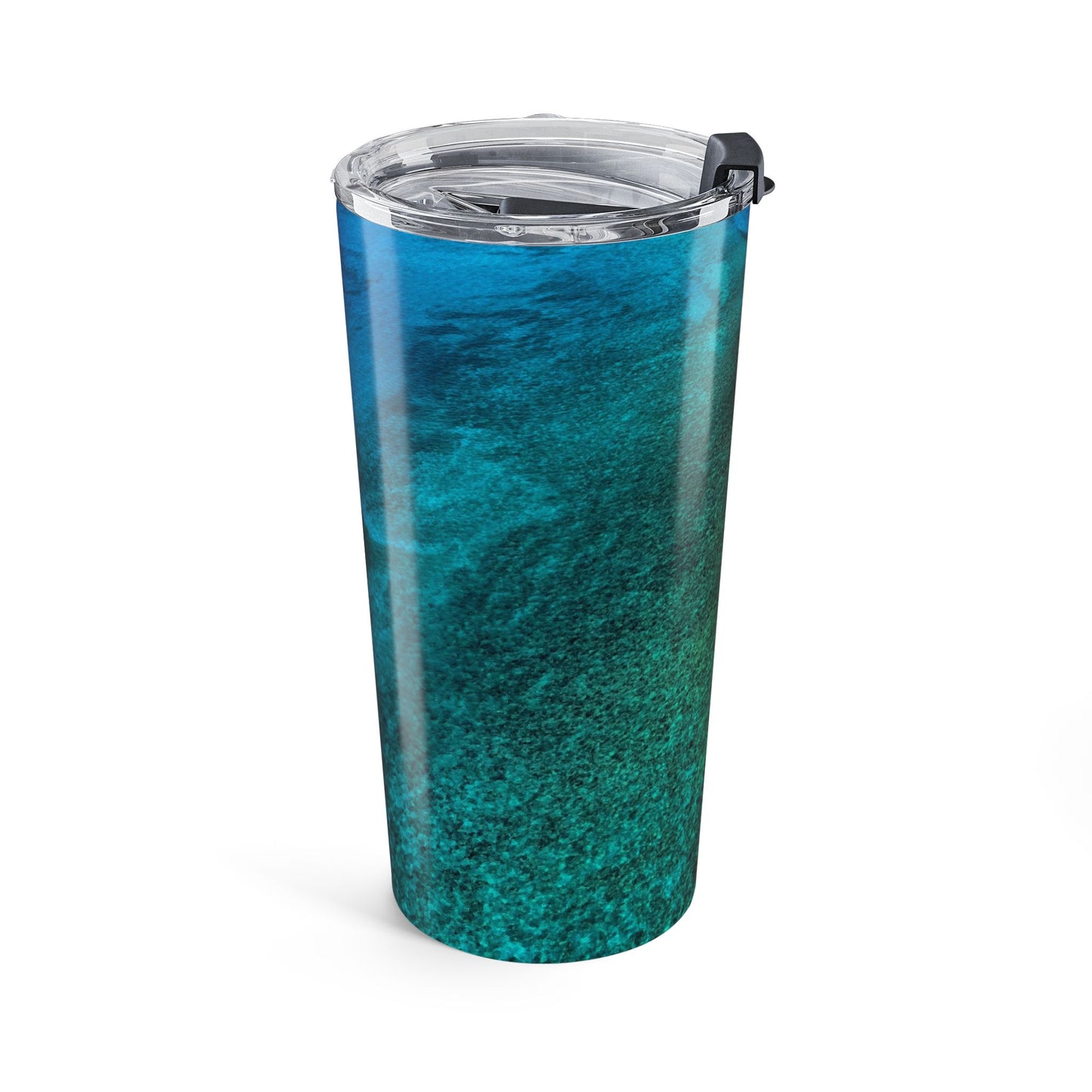 Shimmering Depths of the Sanctuary – 20 oz Ocean-Inspired Stainless Steel Tumbler Enjoy Nature | Spirited Design Studio