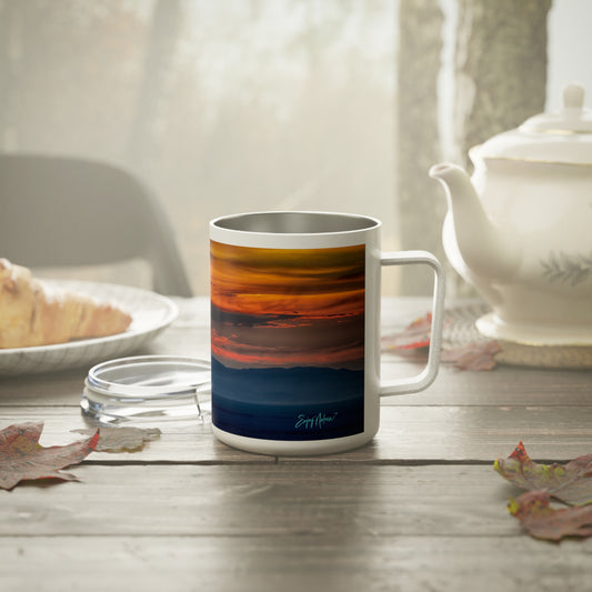 Sunset over the Dunes 10oz Insulated Coffee & Tea Mug | Nature Inspired Stainless Steel Travel Cup | Enjoy Nature Collection