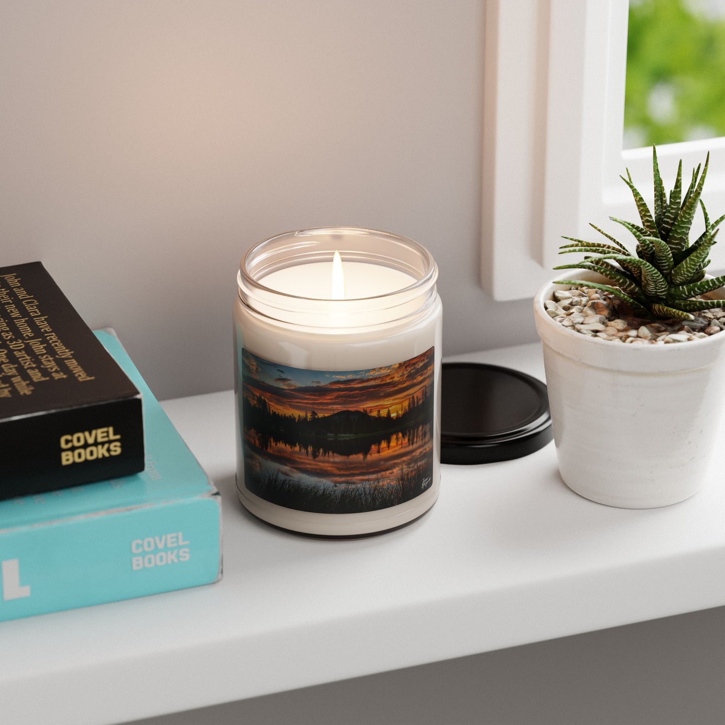 Sunset Lake Scented Soy Candle, Relaxing Home Fragrance, Nature Inspired Gift, Eco-Friendly Candle, Aromatherapy, Cozy Decor Sunrise Crested Butte