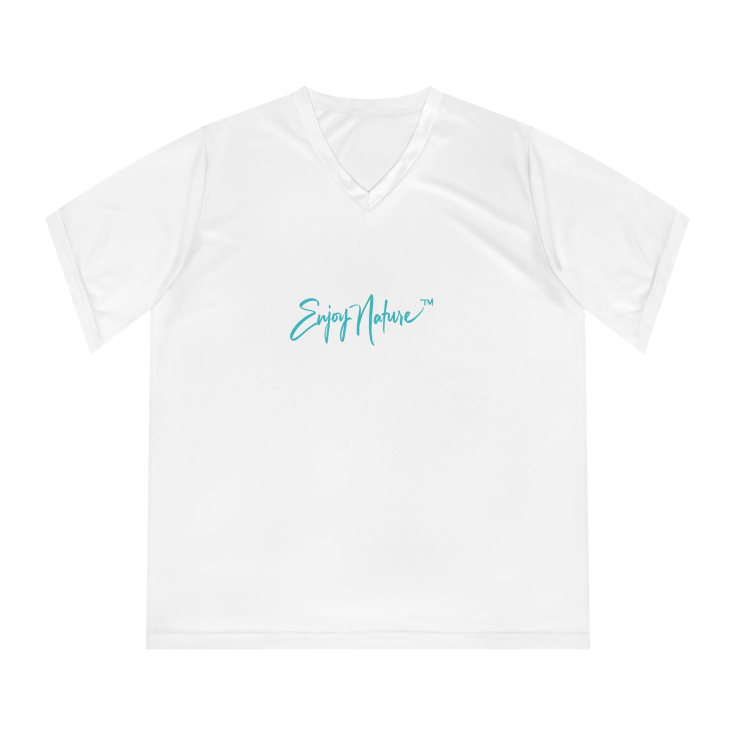 Women’s Nature-Inspired Performance V-Neck T-Shirt – Heart of Dahlia Dreams Design