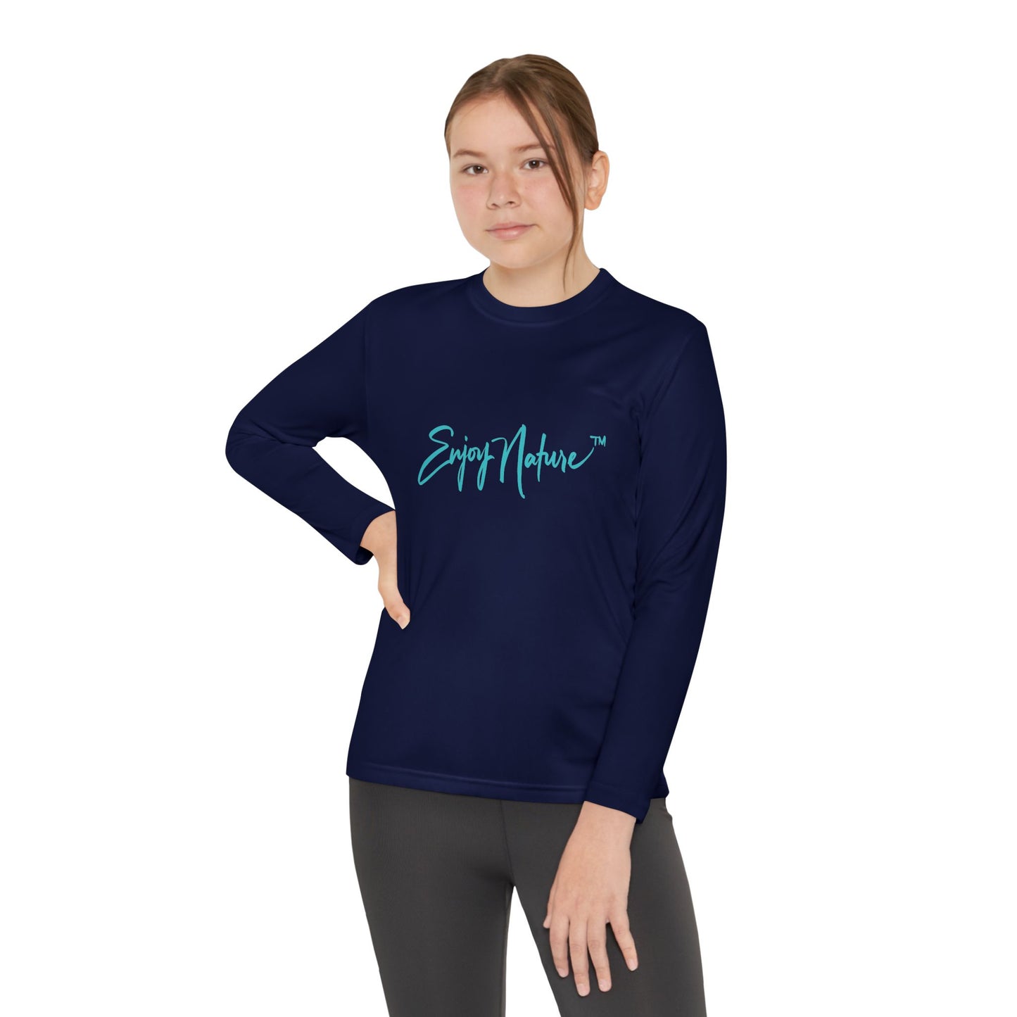 Youth Long Sleeve Nature Tee – Osprey Design | Outdoor Apparel for Young Explorers, Bird Lover Gift, Eco-Friendly Kids Wear