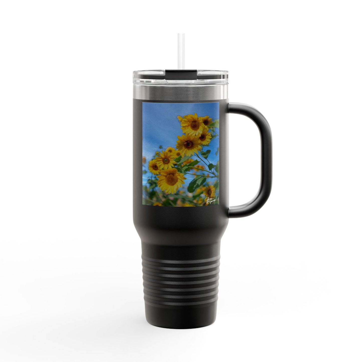 Beautiful Floral Insulated Travel Mug, 40oz - Perfect for Coffee Lovers, Gift for Her, Summer Road Trips, Outdoor Adventures