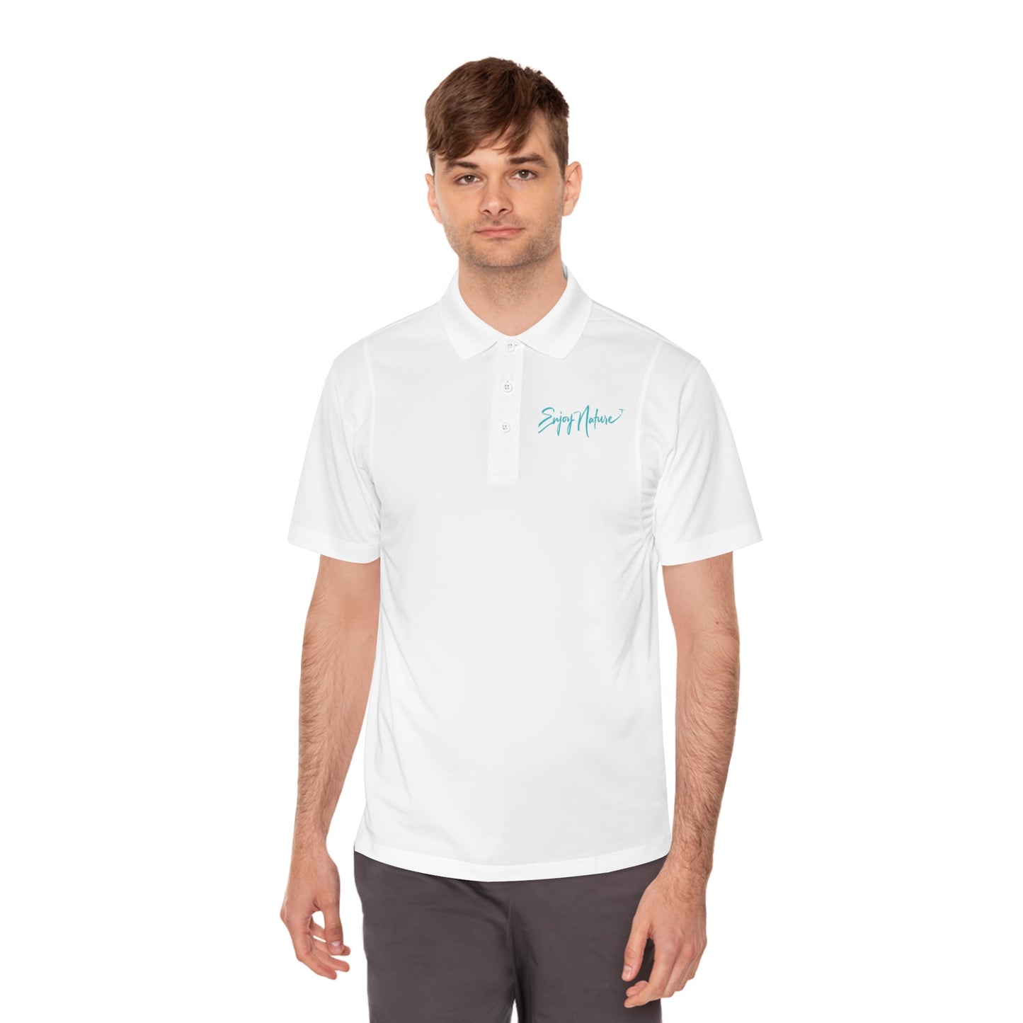Sea Turtle Sport Polo — Men’s Ocean Wildlife Polo Shirt | Lightweight Performance Polo with Coastal Marine Life Design