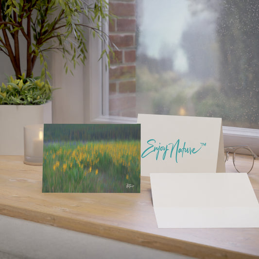 Floral Nature Greeting Cards | Eco-Friendly 5x7 Note Card Set from the Enjoy Nature Collection | Perfect for Inspirational Notes, Birthdays & Everyday Messages