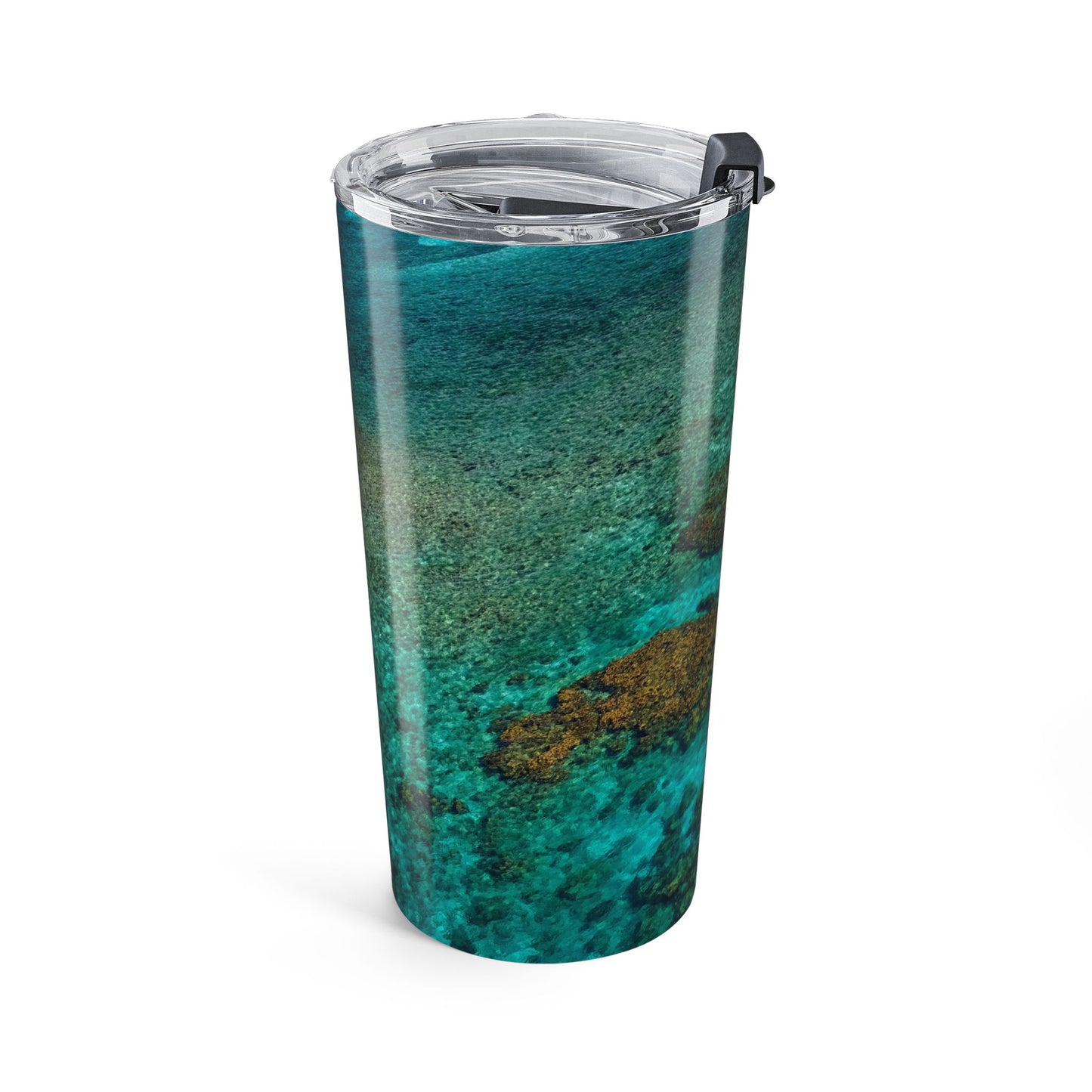 Living Patterns in Ocean Light – 20 oz Ocean-Inspired Stainless Steel Tumbler Enjoy Nature | Spirited Design Studio