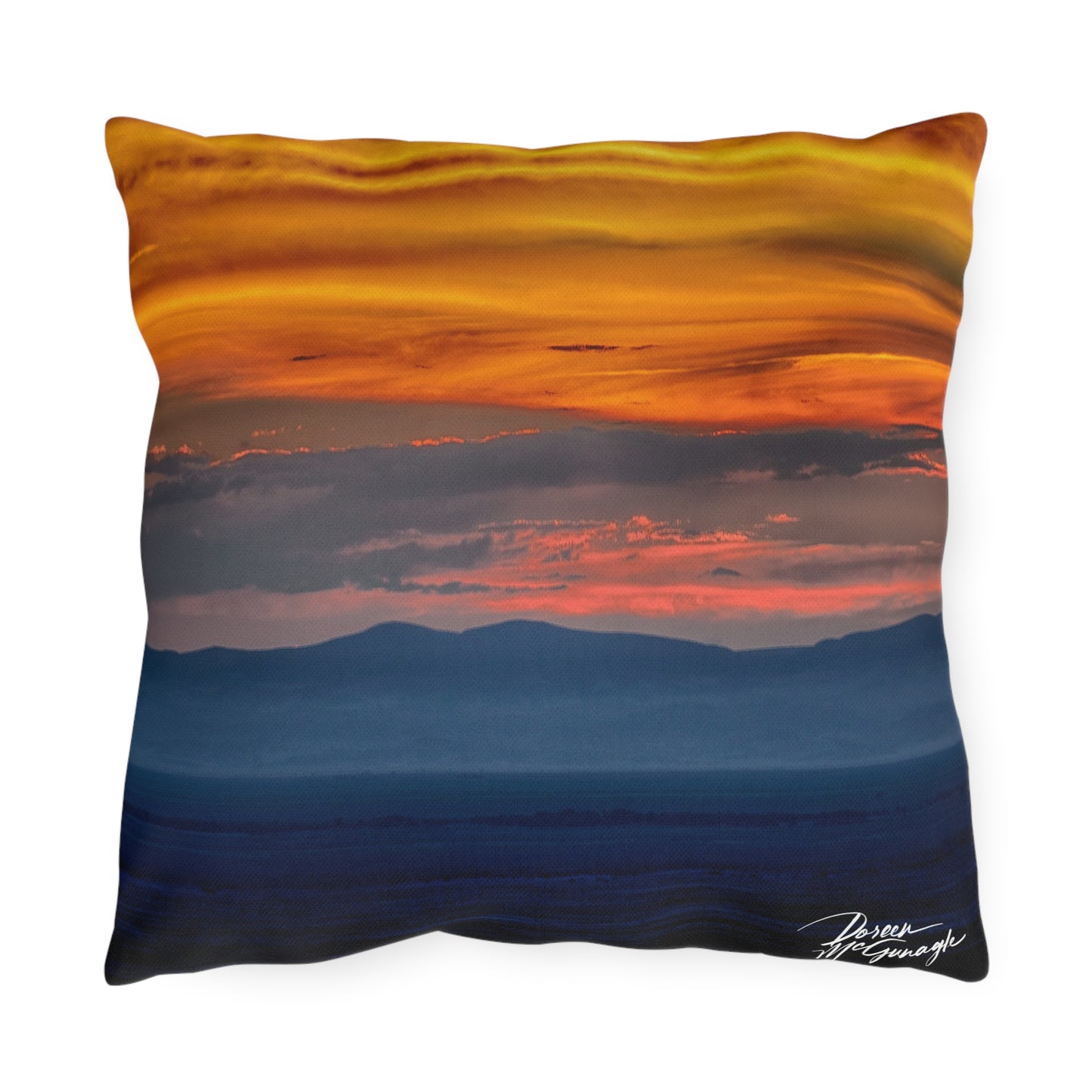 Sunset Serenity Accent Pillow | Nature Inspired Comfy Couch Pillows | Enjoy Nature Collection Décor