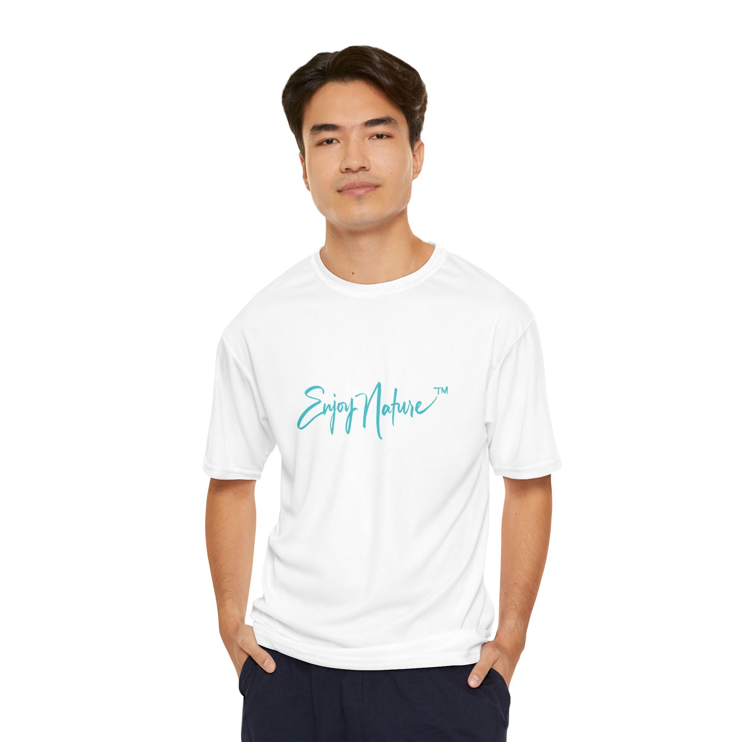 Performance T-Shirt — “Enjoy Nature” Ocean Reef Artwork | Lightweight Active Tee with Coastal-Inspired Design