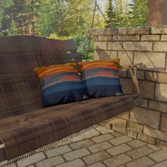 Sunset Serenity Accent Pillow | Nature Inspired Comfy Couch Pillows | Enjoy Nature Collection Décor