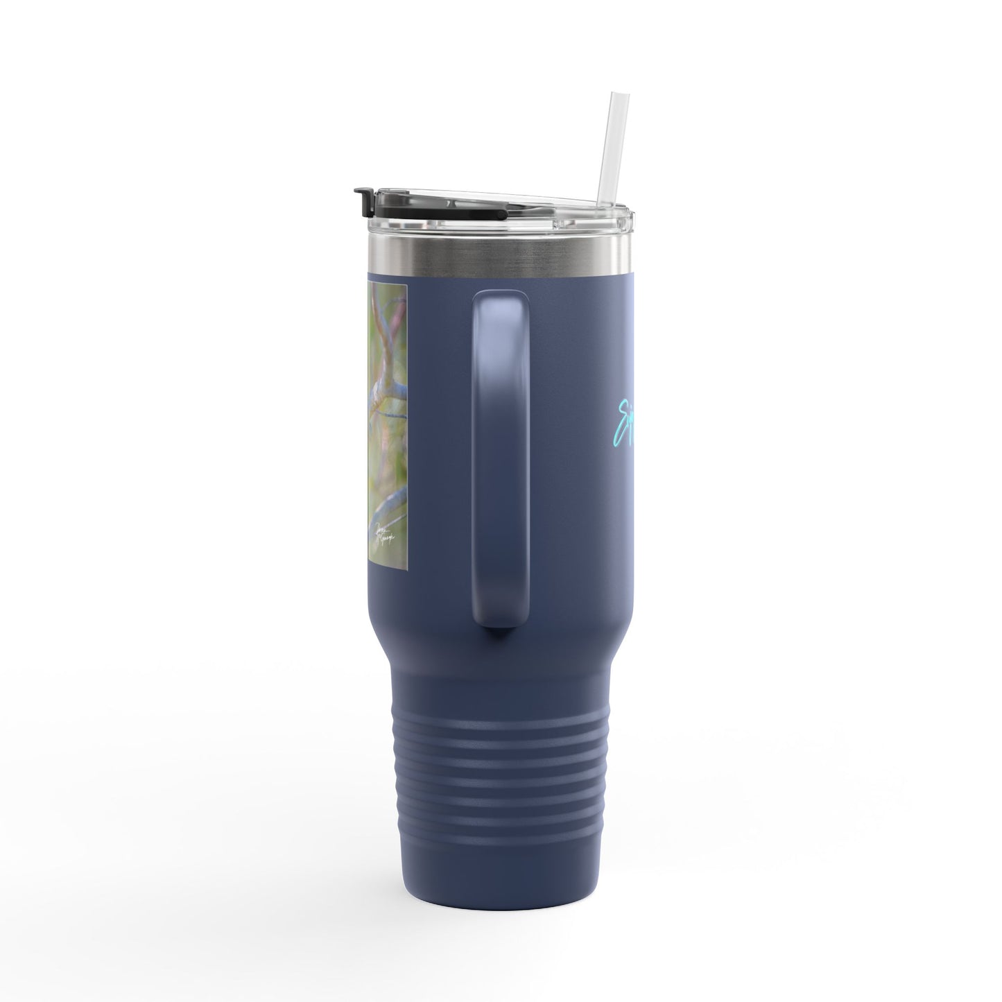 Florida Scrub Jay Insulated Travel Mug – 40oz Stainless Steel Wildlife-Inspired Drinkware