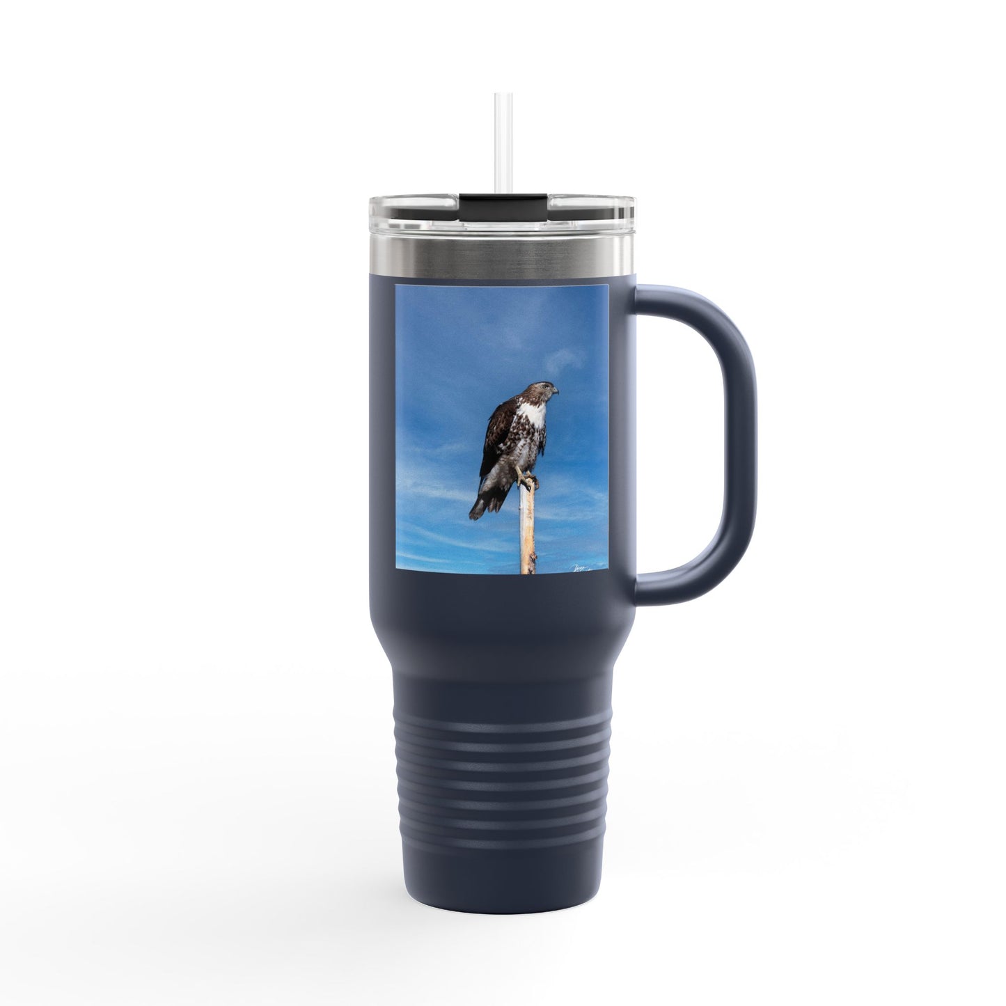 40 oz Adventure Mug: Osprey on the Hunt – Wildlife-Inspired Travel Mug | Insulated Mug