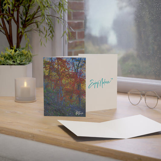 Serenity Abstract Nature-Inspired 5x7 Note Cards for All Occasions – Set of 10 pcs, Perfect for Thank You, Birthdays, and More
