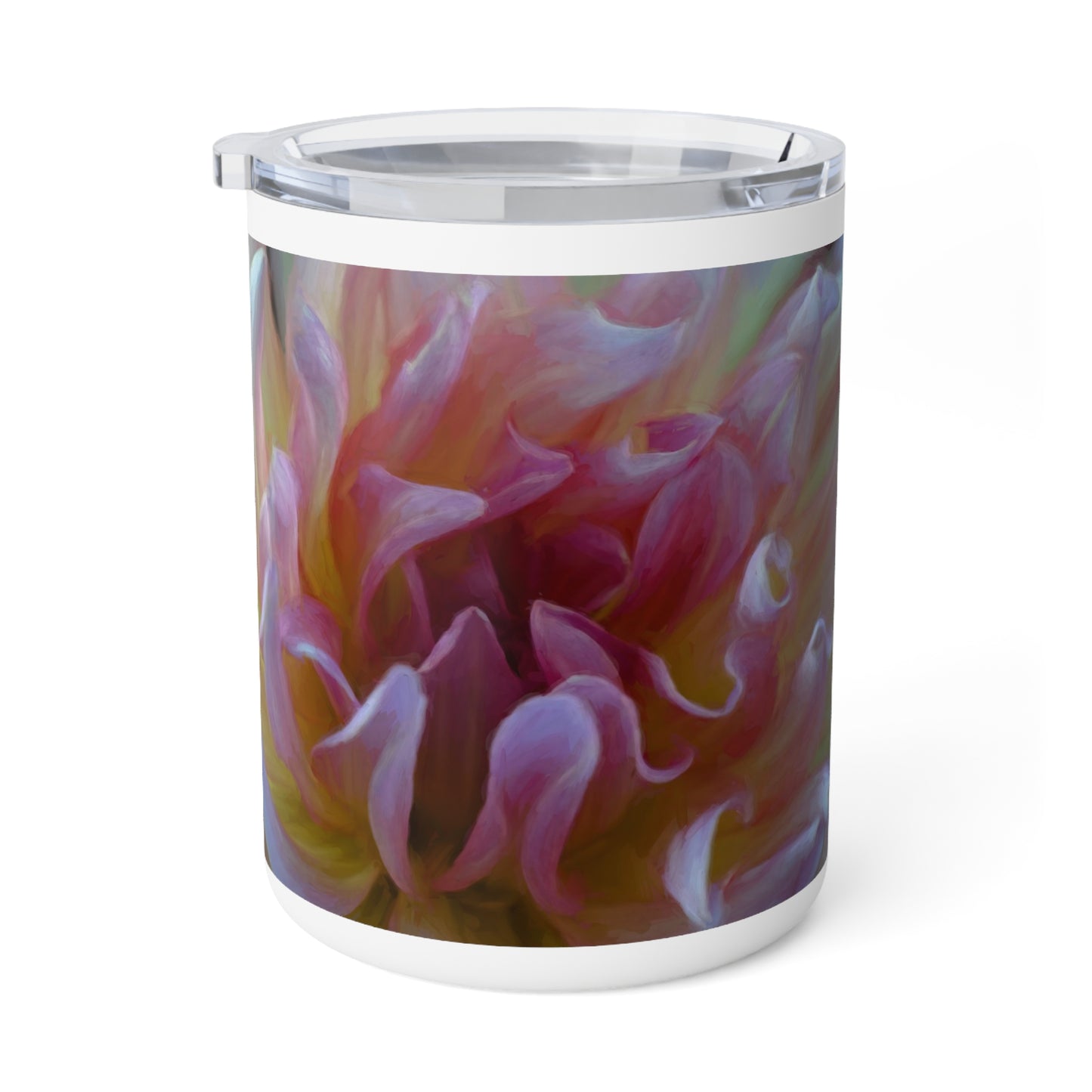 Veil of Cream and Blush – 10oz Insulated Coffee Mug