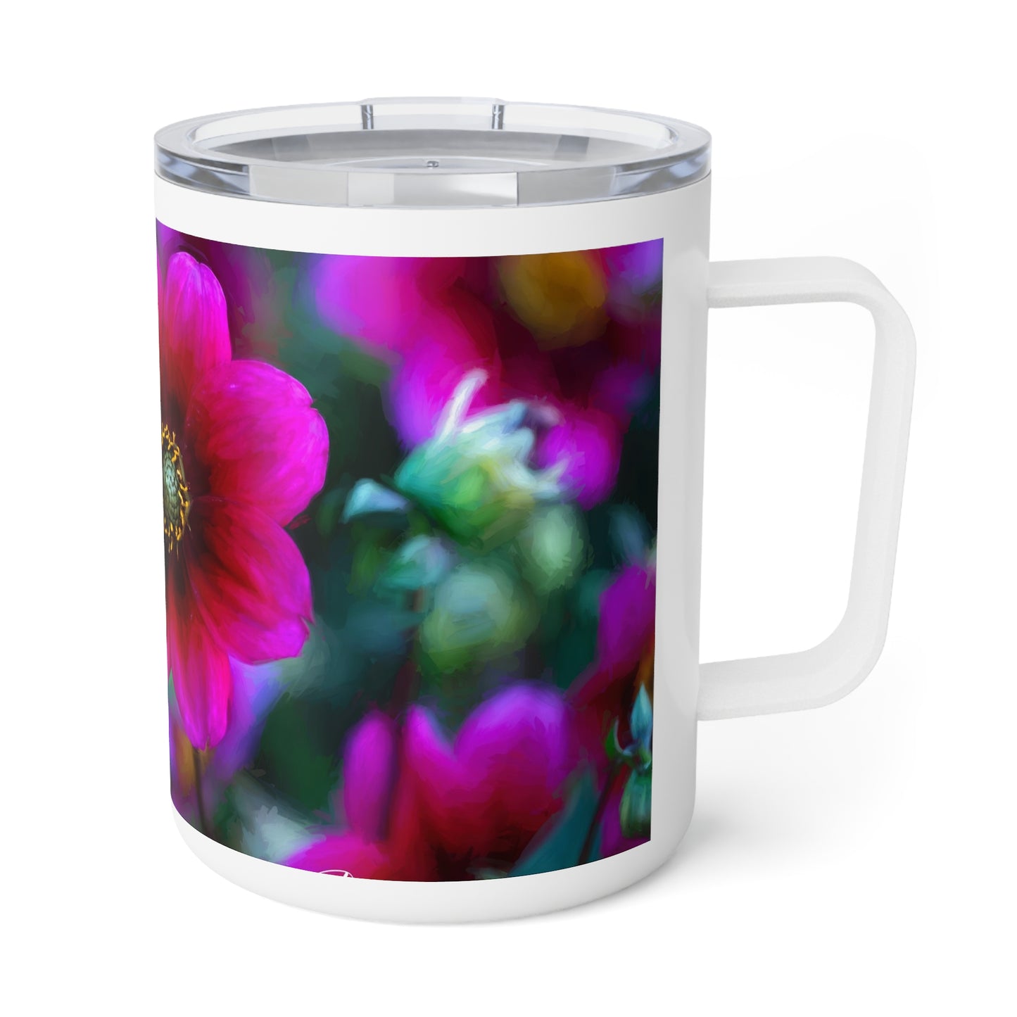 Heart of Dahlia Dreams – 10oz Insulated Coffee Mug