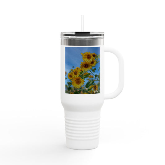 Beautiful Floral Insulated Travel Mug, 40oz - Perfect for Coffee Lovers, Gift for Her, Summer Road Trips, Outdoor Adventures