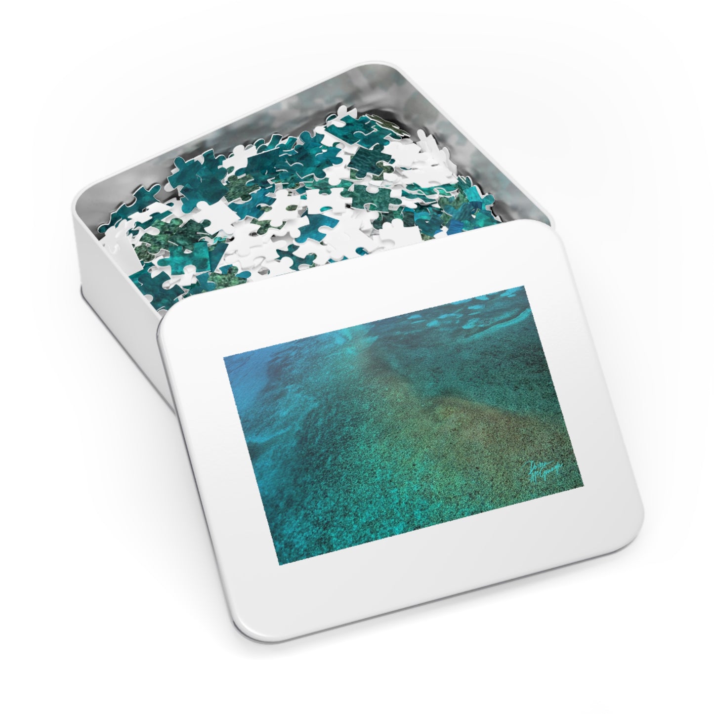 Shimmering Depths – Ocean-Inspired 1000 Piece Jigsaw Puzzle Enjoy Nature | Spirited Design Studio