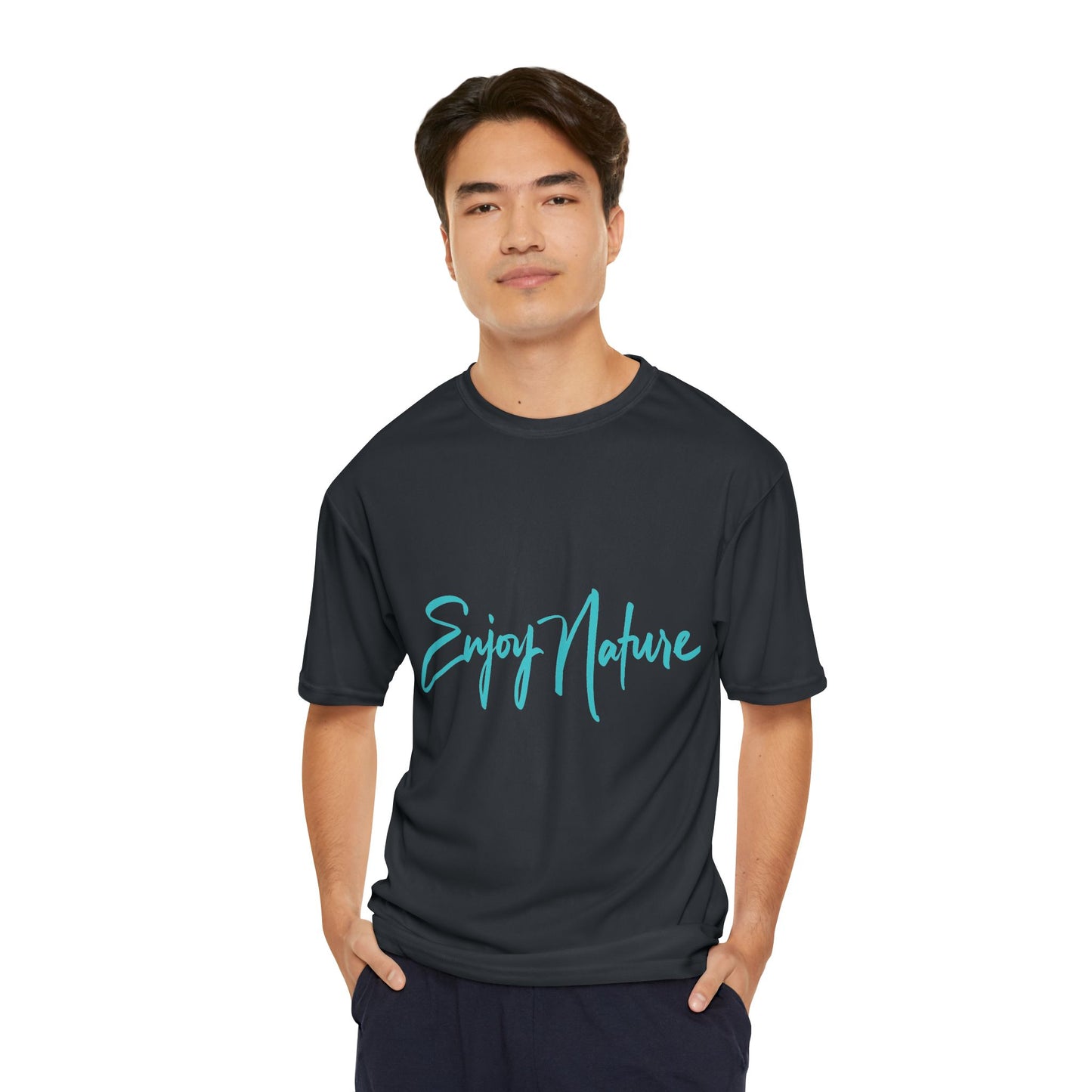 Nature-Inspired Men’s Performance T-Shirt – Marine Life Design | Outdoor Apparel, Nature Lover’s Gift, Athletic Wear for Fitness & Summer Adventures