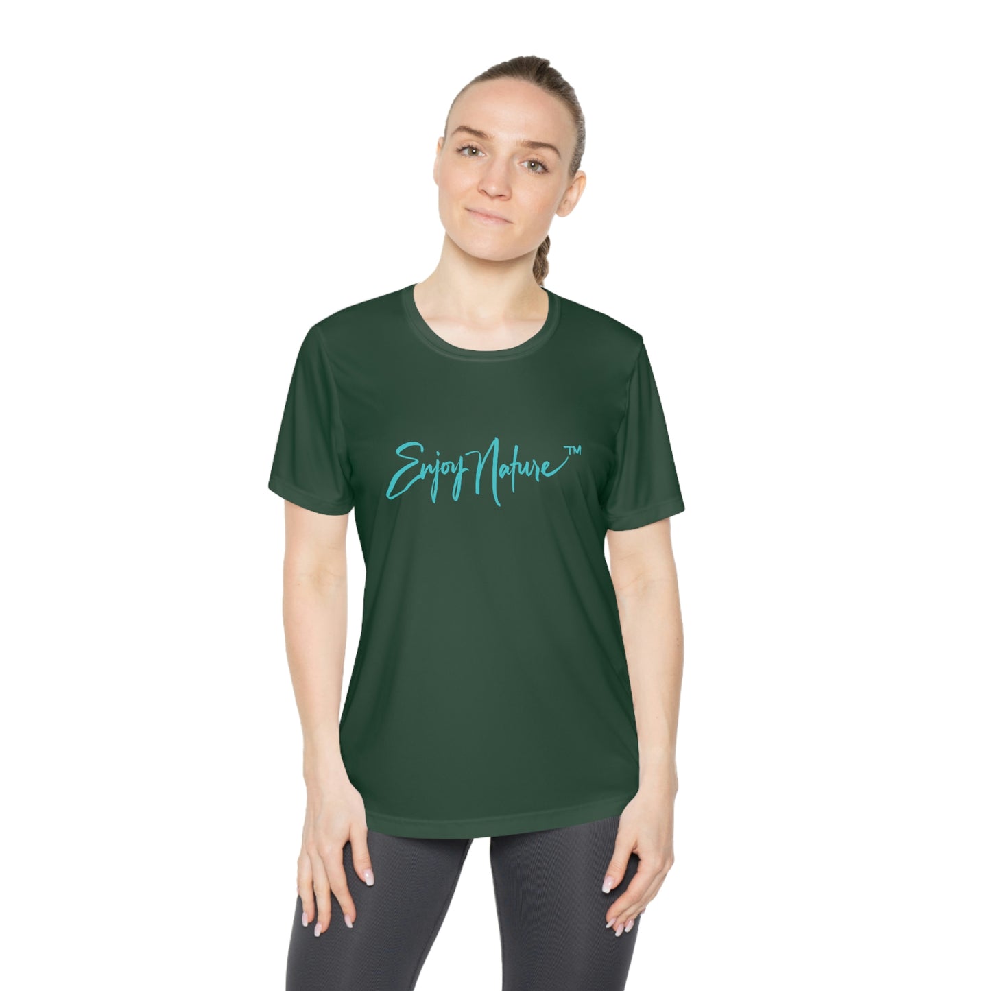 Womens Fitted Tee Shirts Purple Dendrobium Orchid 02, Performance shirt